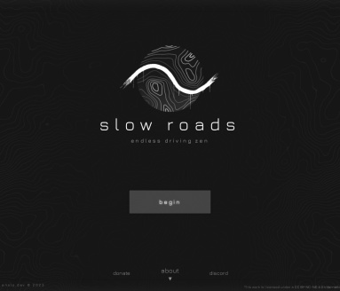 休闲驾驶小游戏-Slow Roads