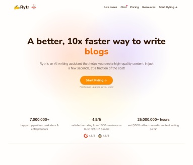 Rytr AI写作助手
