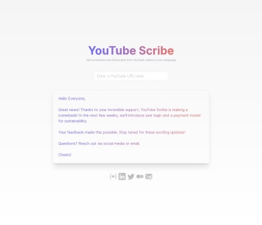 YouTube Scribe官网