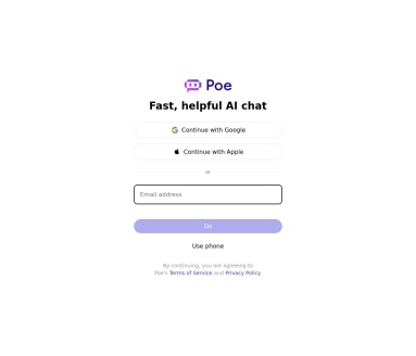 Poe – Fast, Helpful AI Chat