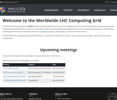 全球大型强子对撞机计算网格(WLCG)