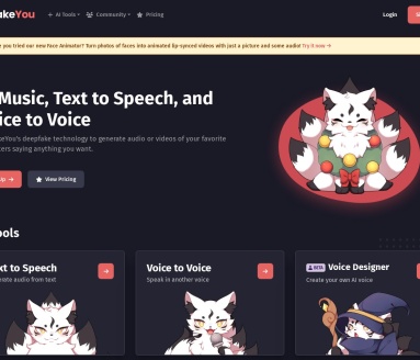 FakeYou - 语音克隆和仿声