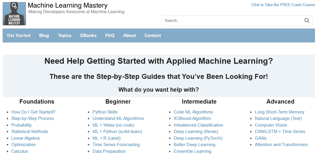 Machine Learning Mastery