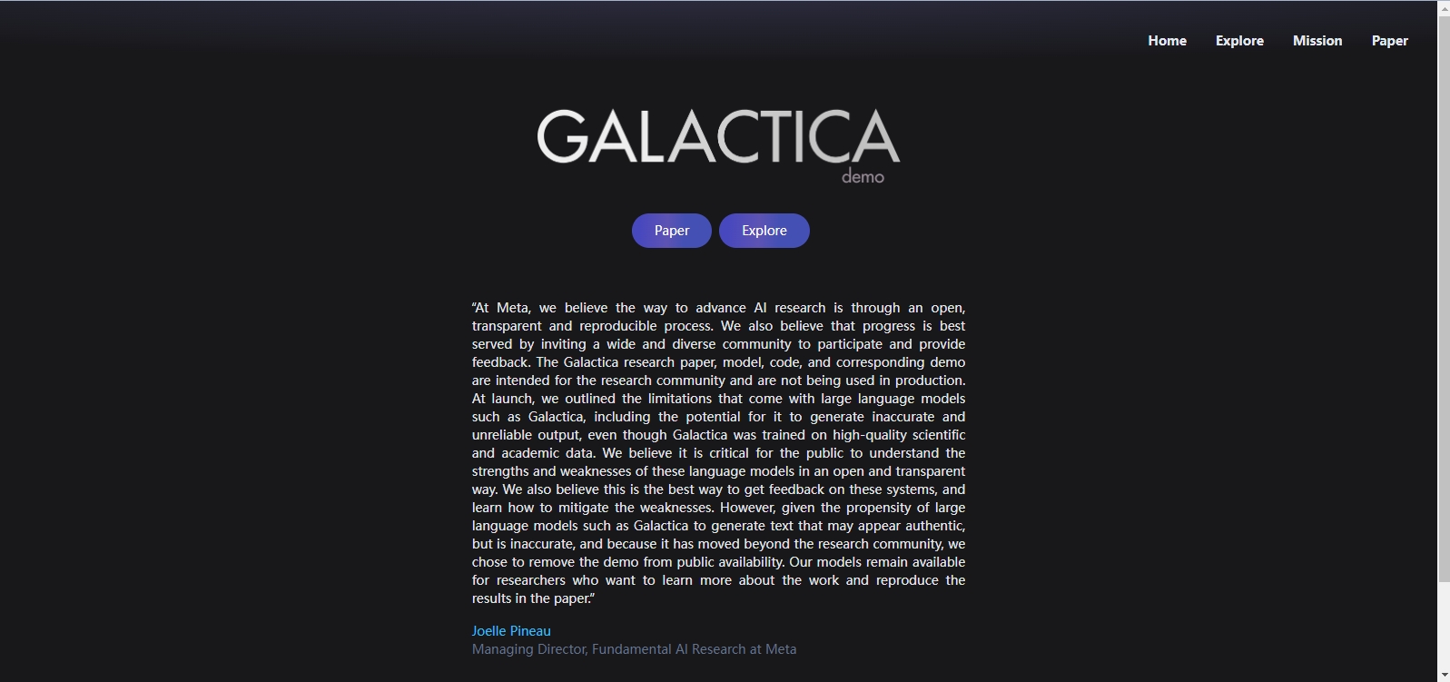 Galactica AI