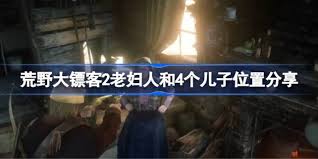 荒野大镖客2：老太太四个儿子位置在草莓镇左上角小木屋。