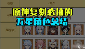 原神新手必抽五星角色推荐