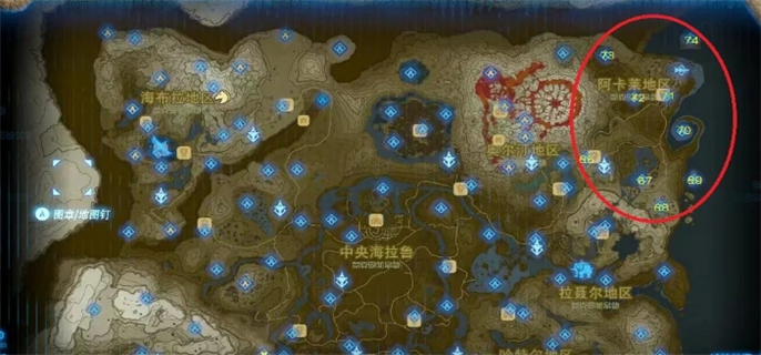 《塞尔达传说荒野之息》全神庙地图位置大公开：神庙都在哪？