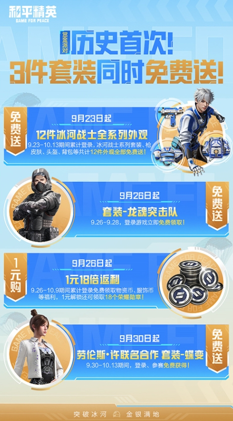 和平精英黄金周最强福利季福利大揭秘：福利大全全知晓