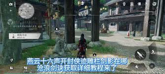 《燕云十六声雕栏剑影任务通关指南：详尽步骤助你成功》