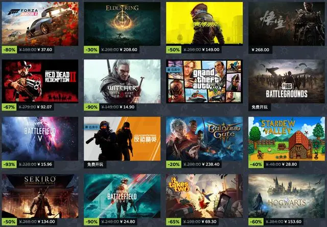 Steam夏季游戏特卖开启：极限竞速：地平线5迎史低仅124元