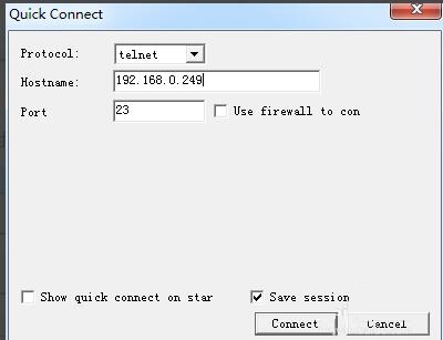 SecureCRT使用教程：如何用SecureCRT创建telnet连接