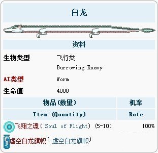 泰拉瑞亚小白龙怎么样 泰拉瑞亚小白龙属性介绍