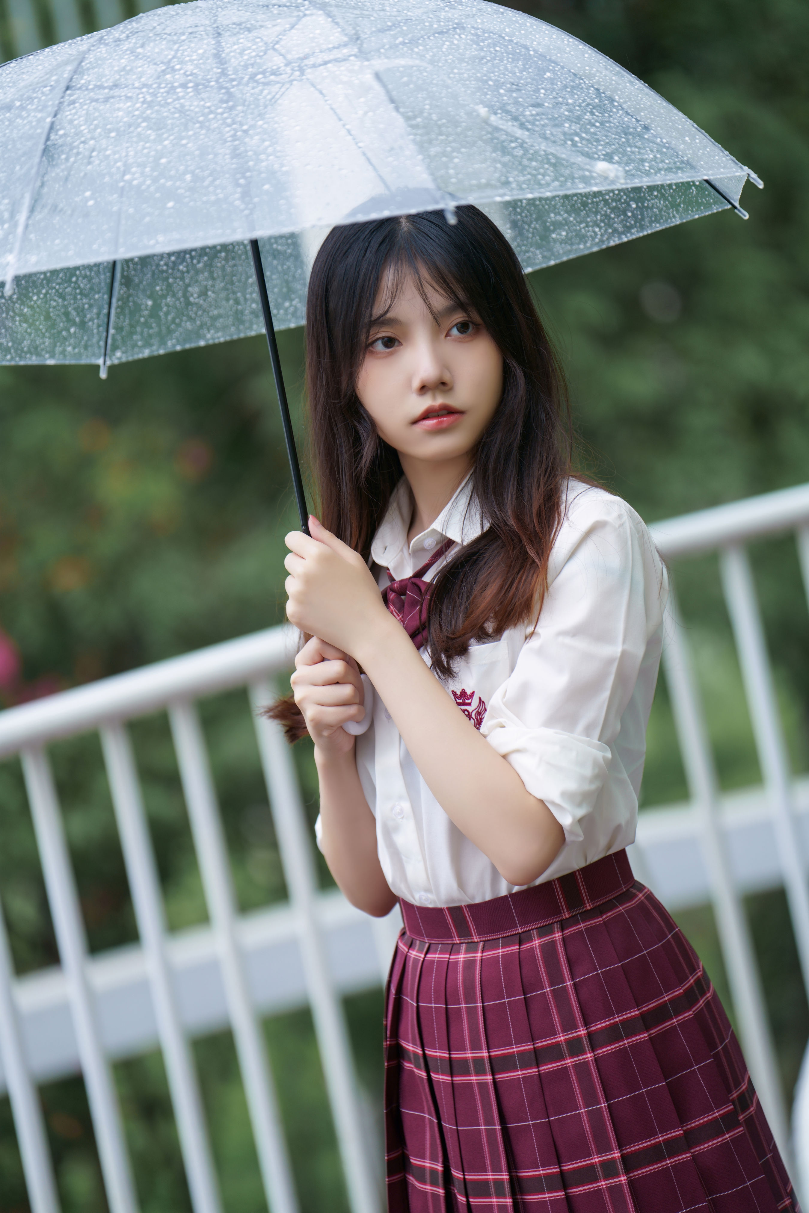 雨之秋 街拍 少女 下雨天 写真集