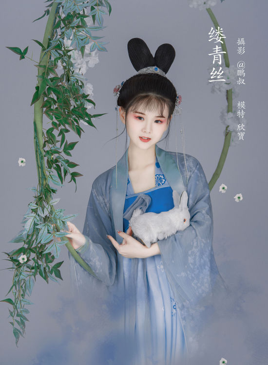 缕青丝 工笔画 画意摄影 小仙女 古风