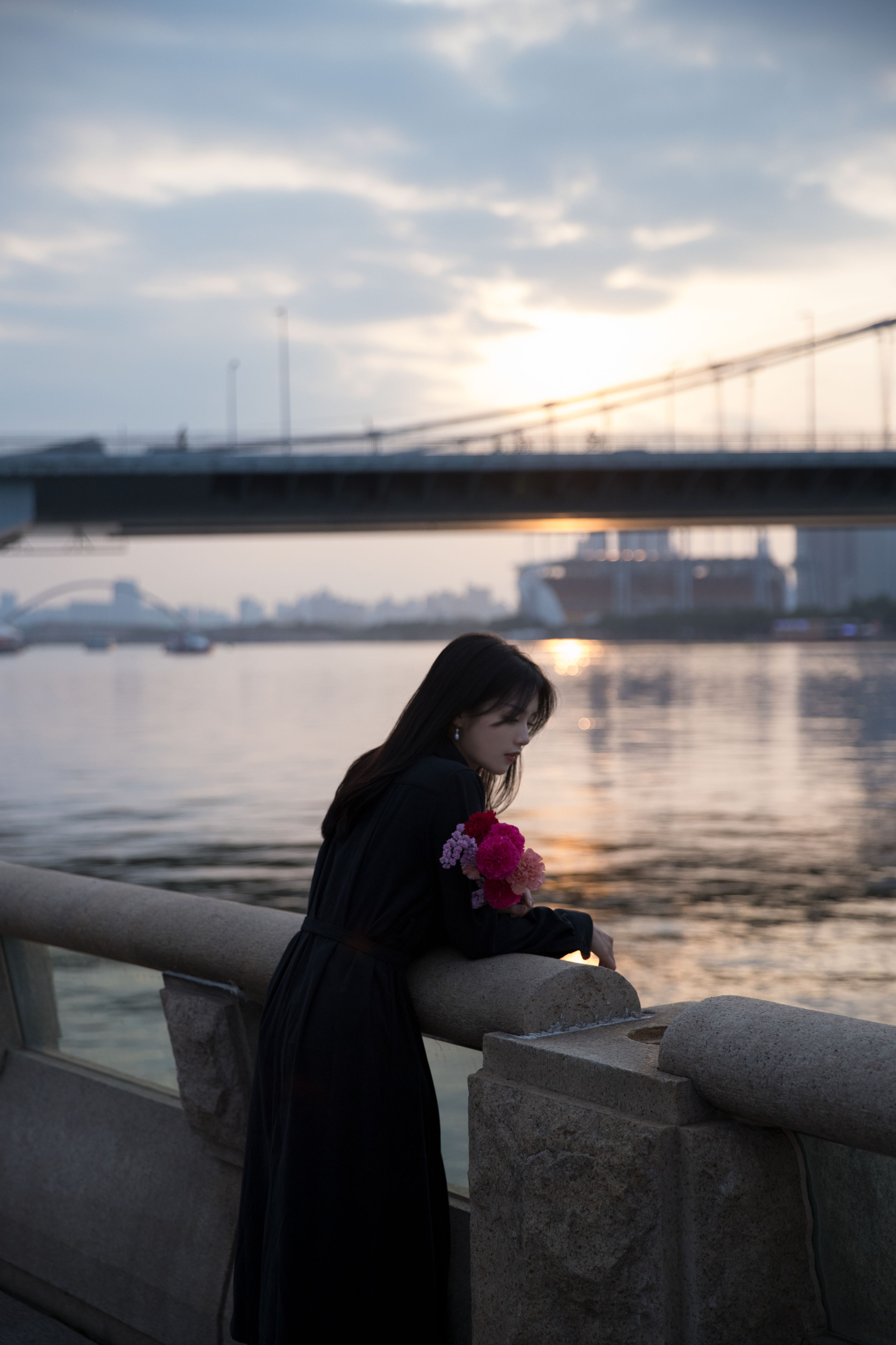 晚风 街拍 思念 伤感 港风 女生 夜景人像