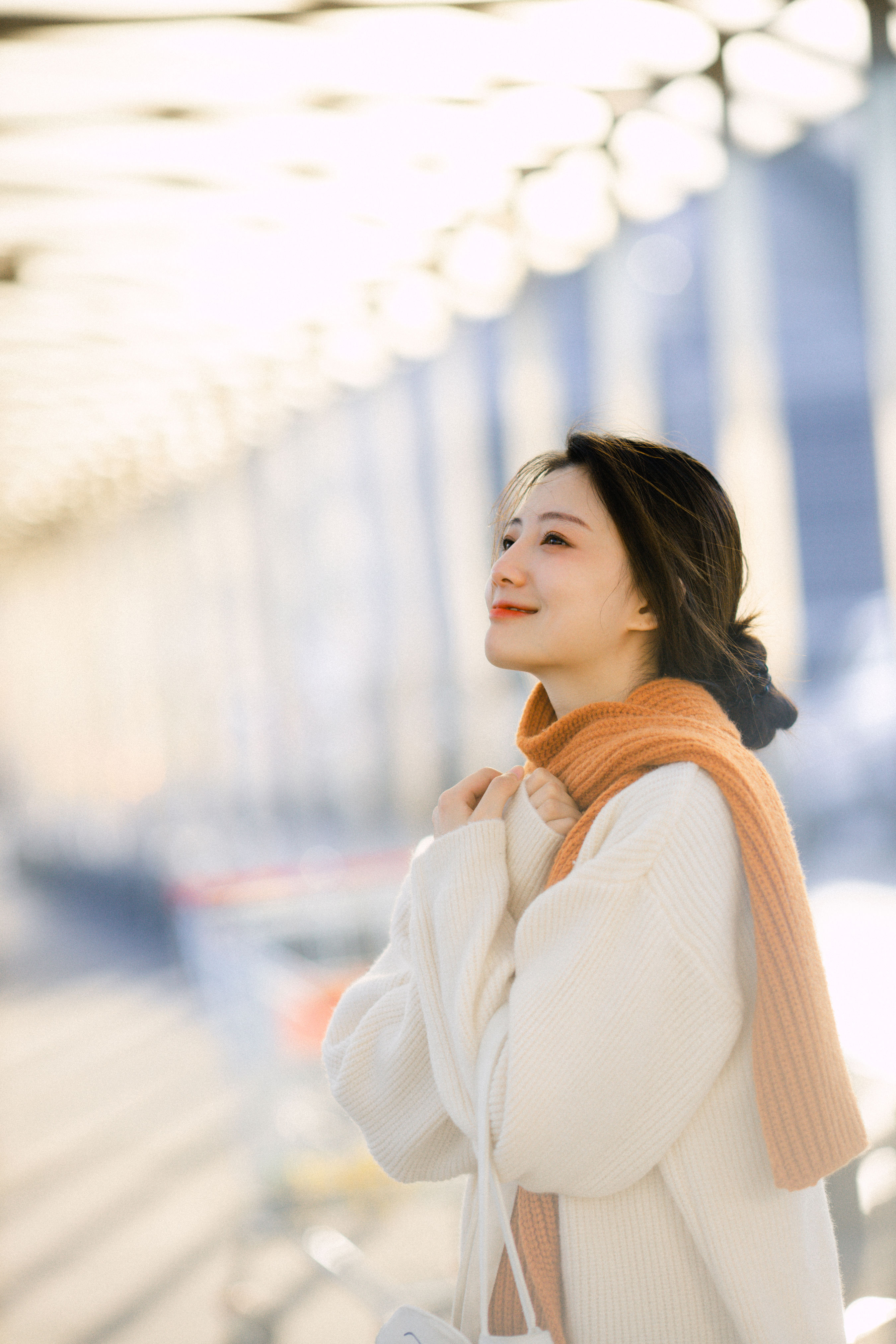 逆阳暖冬 街拍 小清新 日系 精美 漂亮 冬天 少女 写真集