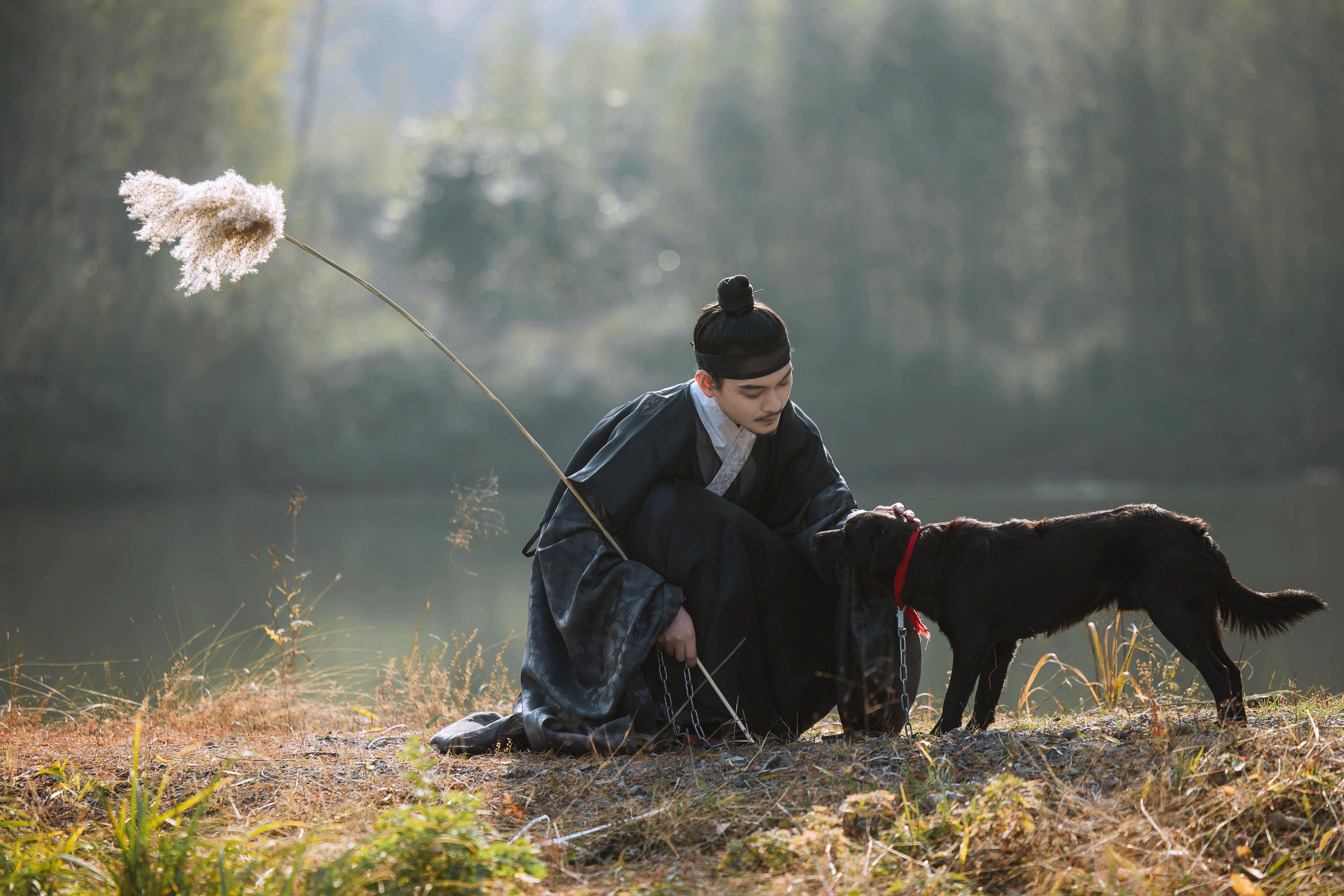 湖隐 古风美男 武侠 古风 意境 男明星 治愈系