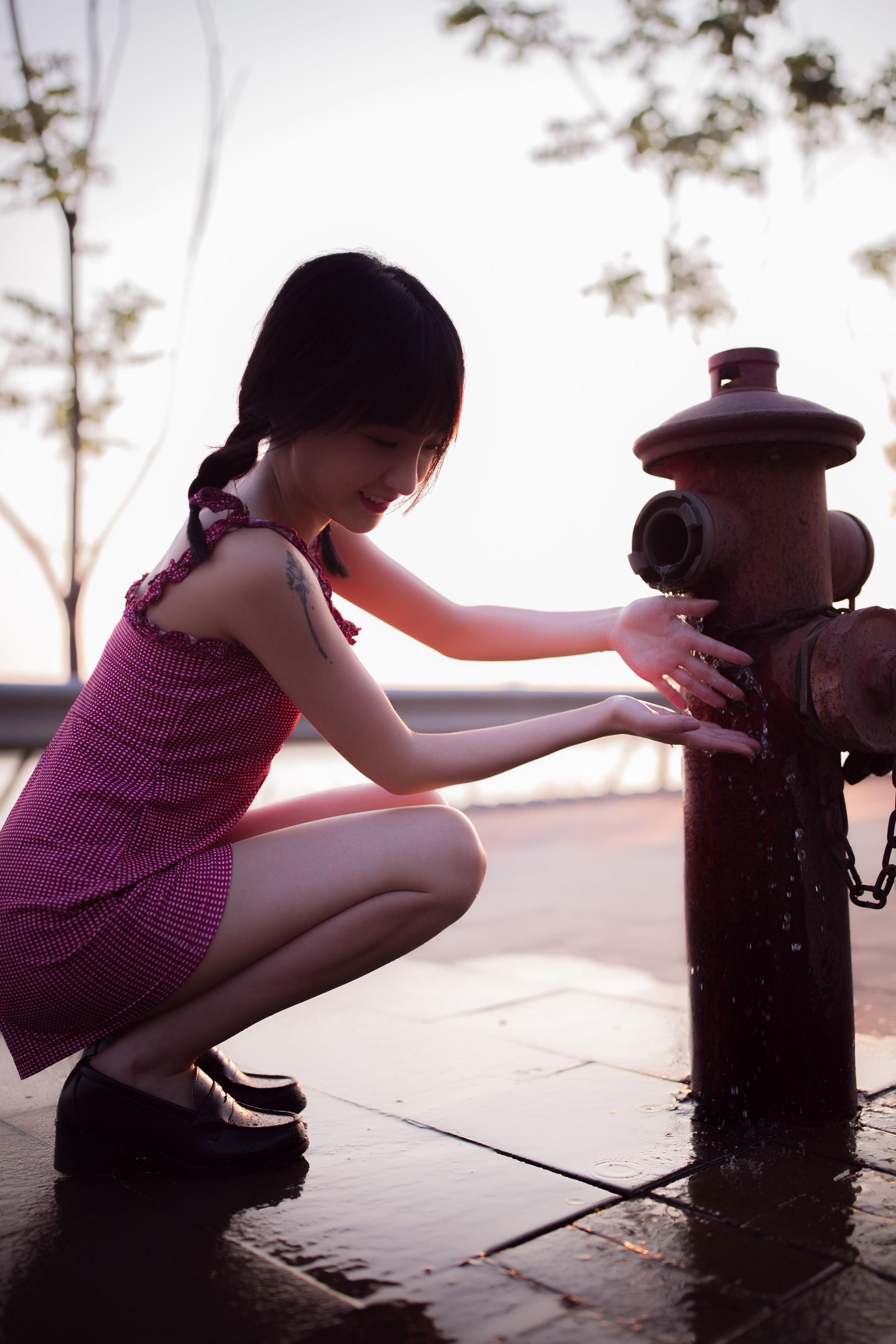 日落的温柔 少女 写真集 夕阳