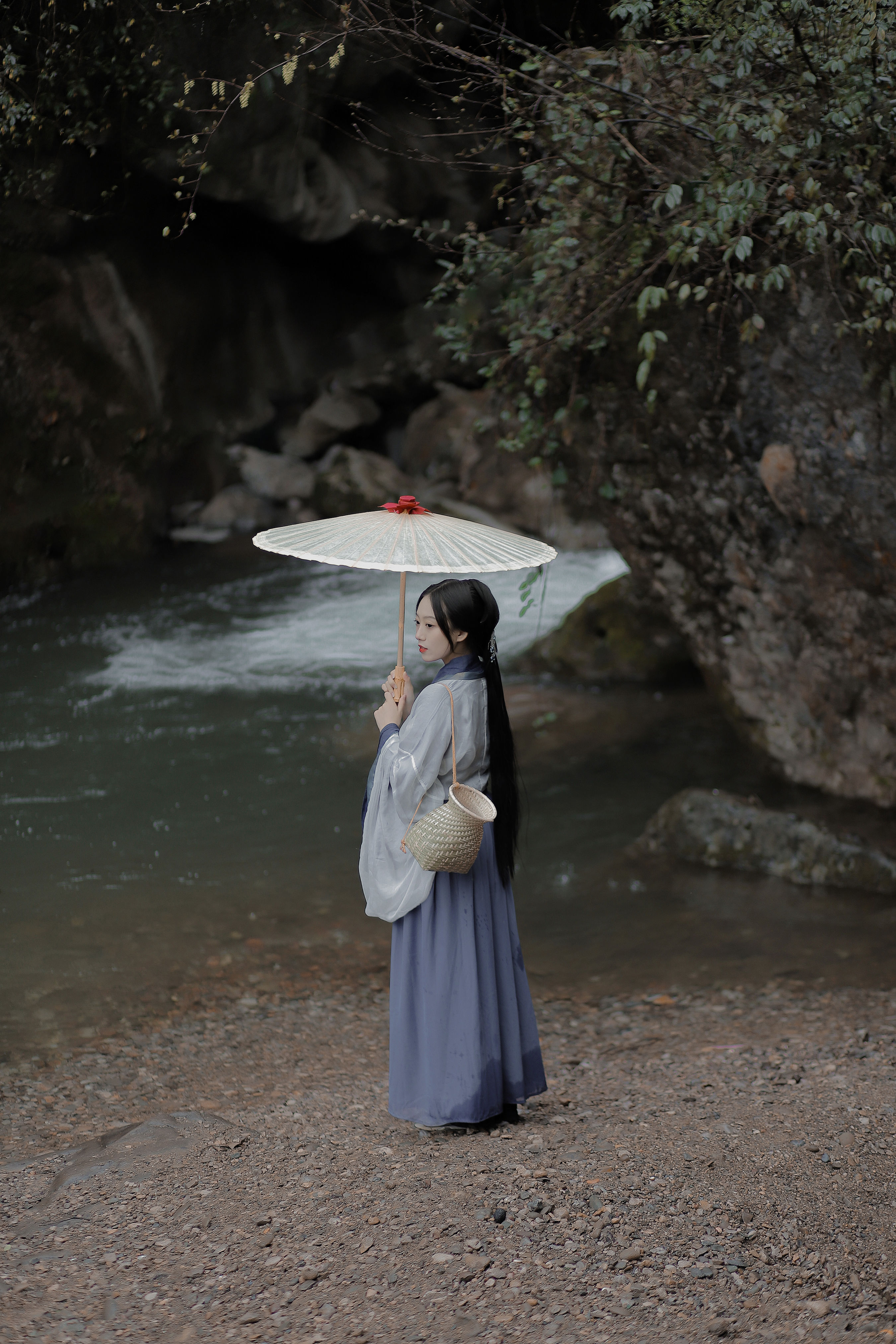 采药女 古风 唯美 仙气 伤感 意境 山林