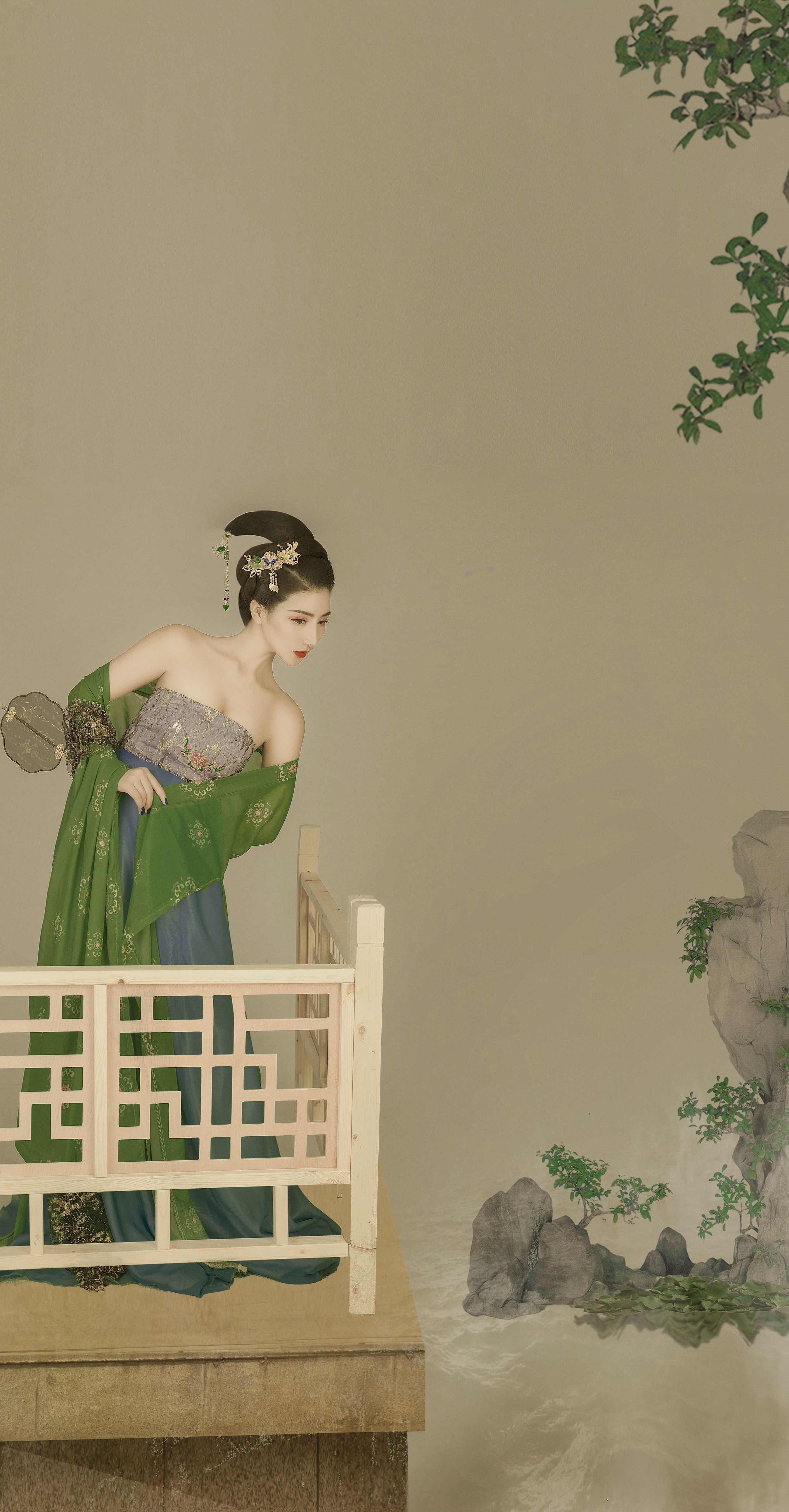 燕山亭 工笔画 画意摄影 唯美 古风 美女 艺术 中国风 精美