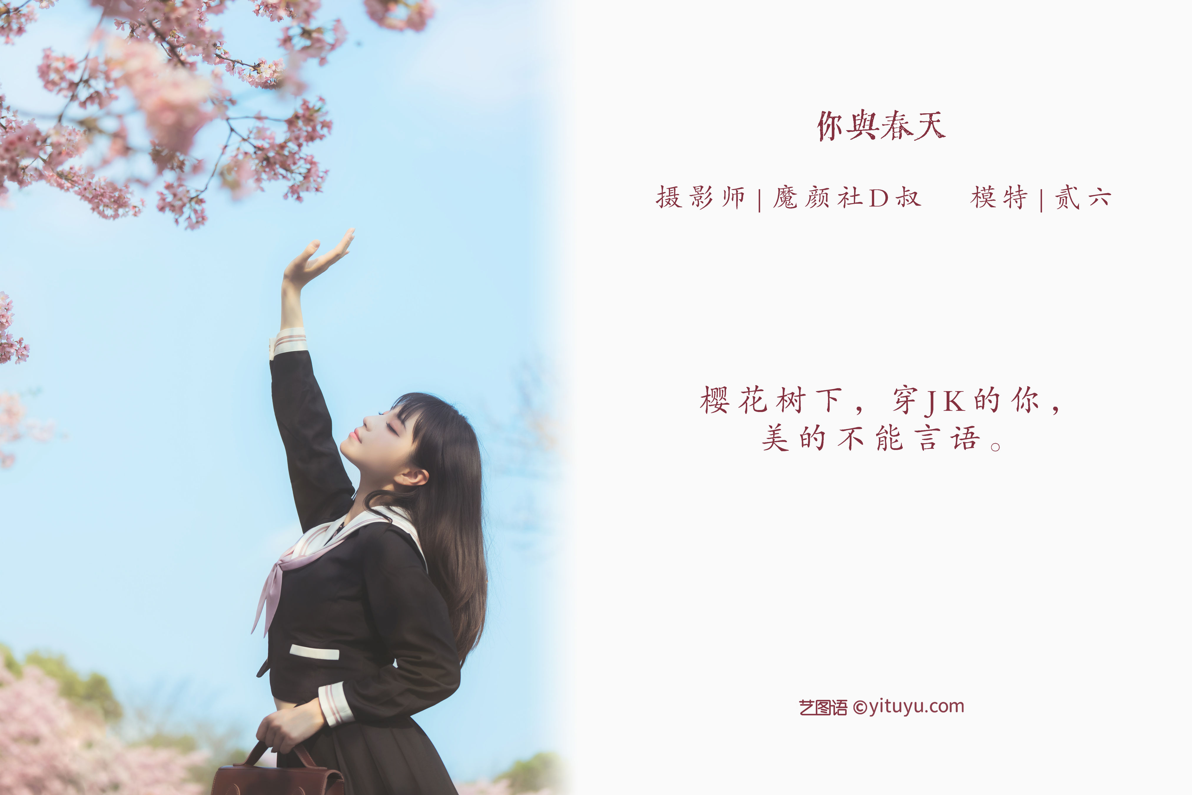 你与春天 春天 樱花 花 少女