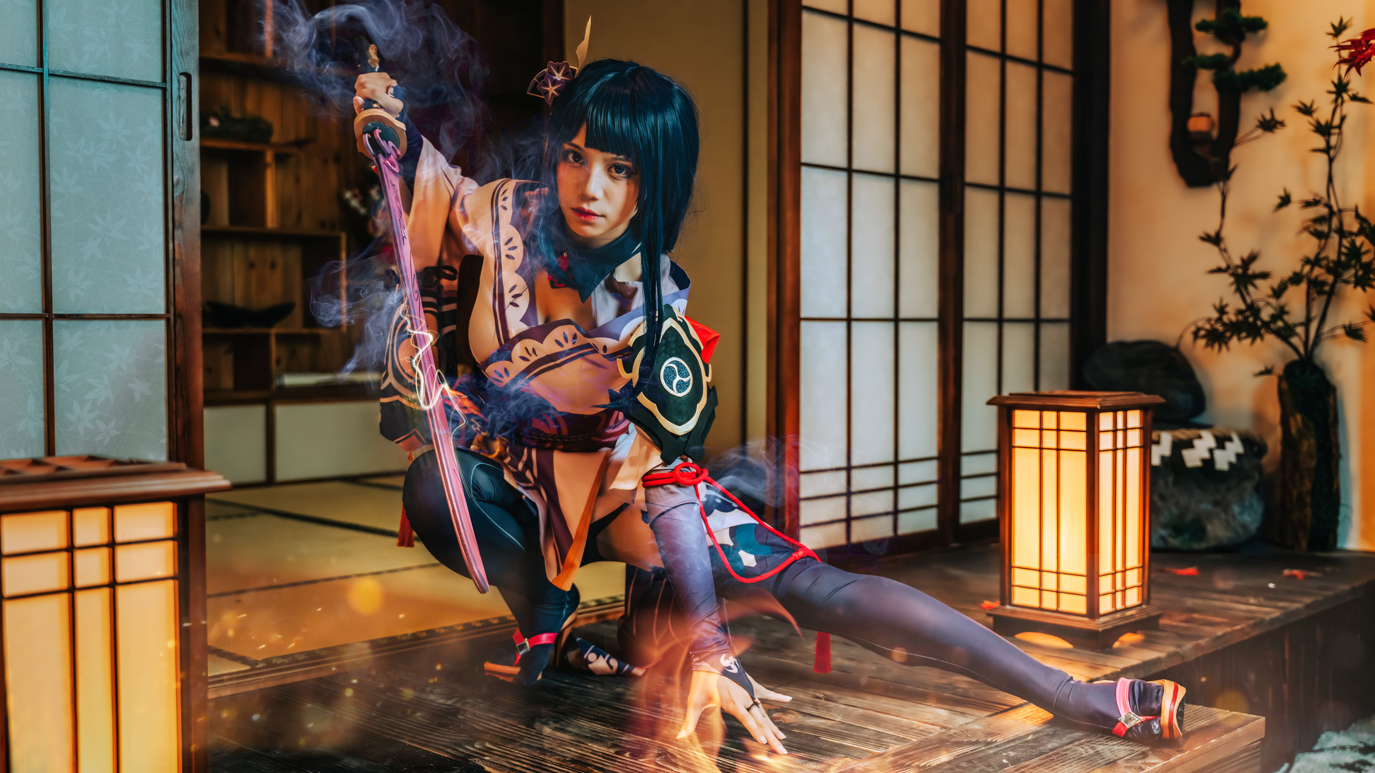 雷神cos Cosplay 暗黑系 妹子