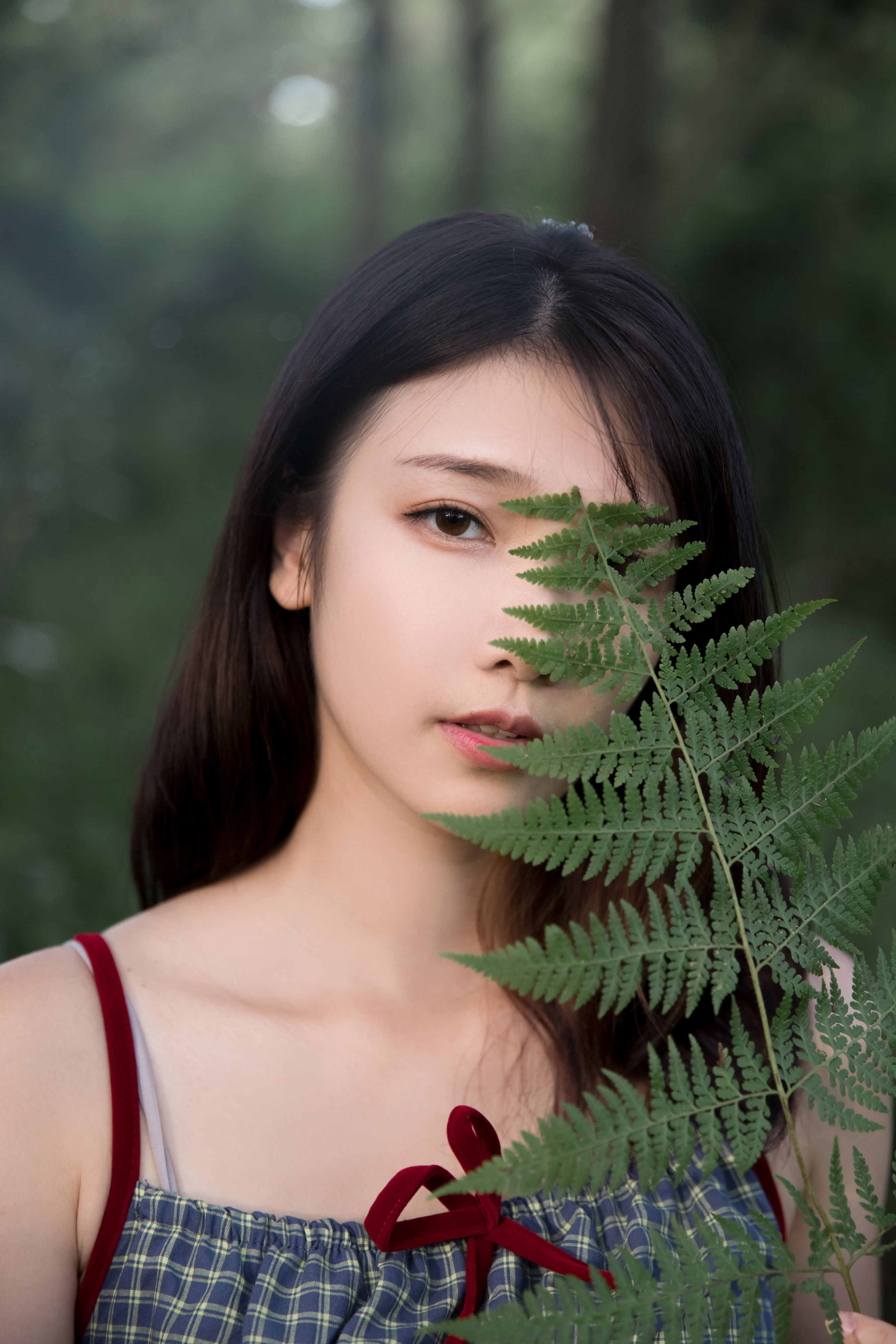 忘忧草 小清新 情感 树林 美女