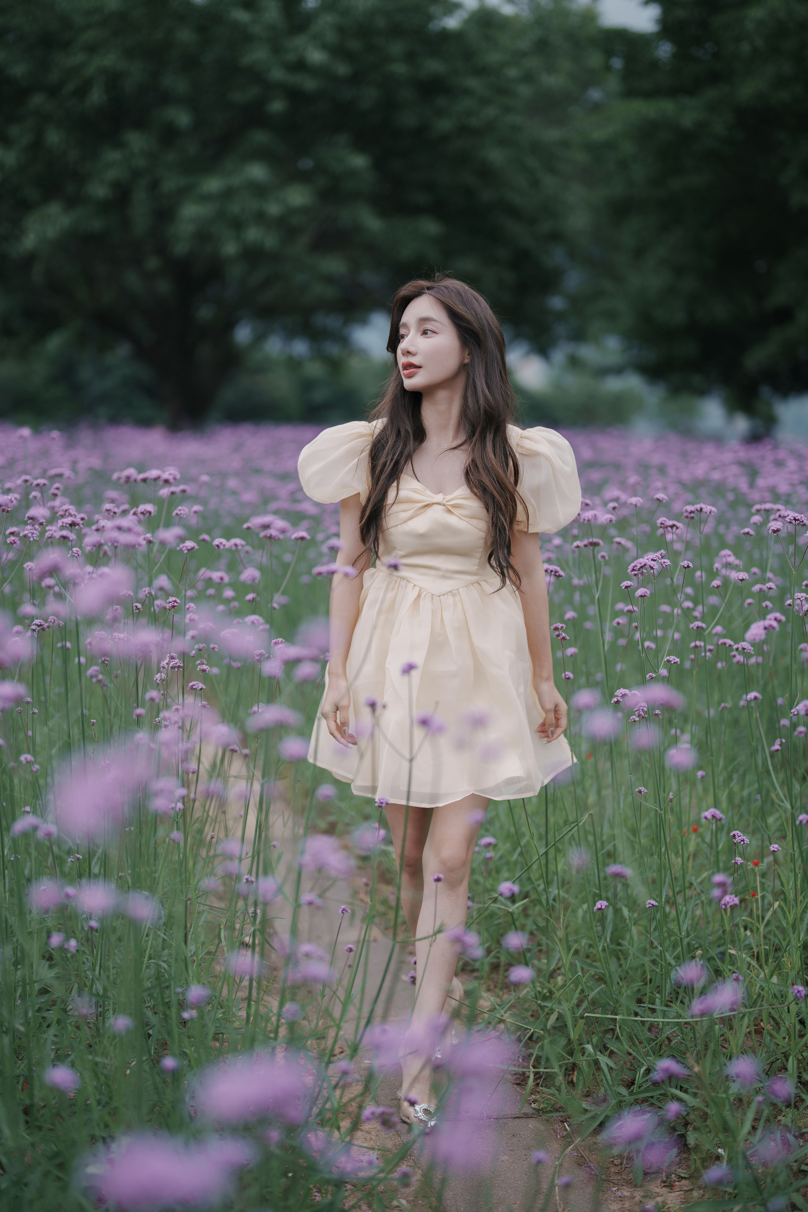 阴雨天，森林里的精灵 森系女孩 精美