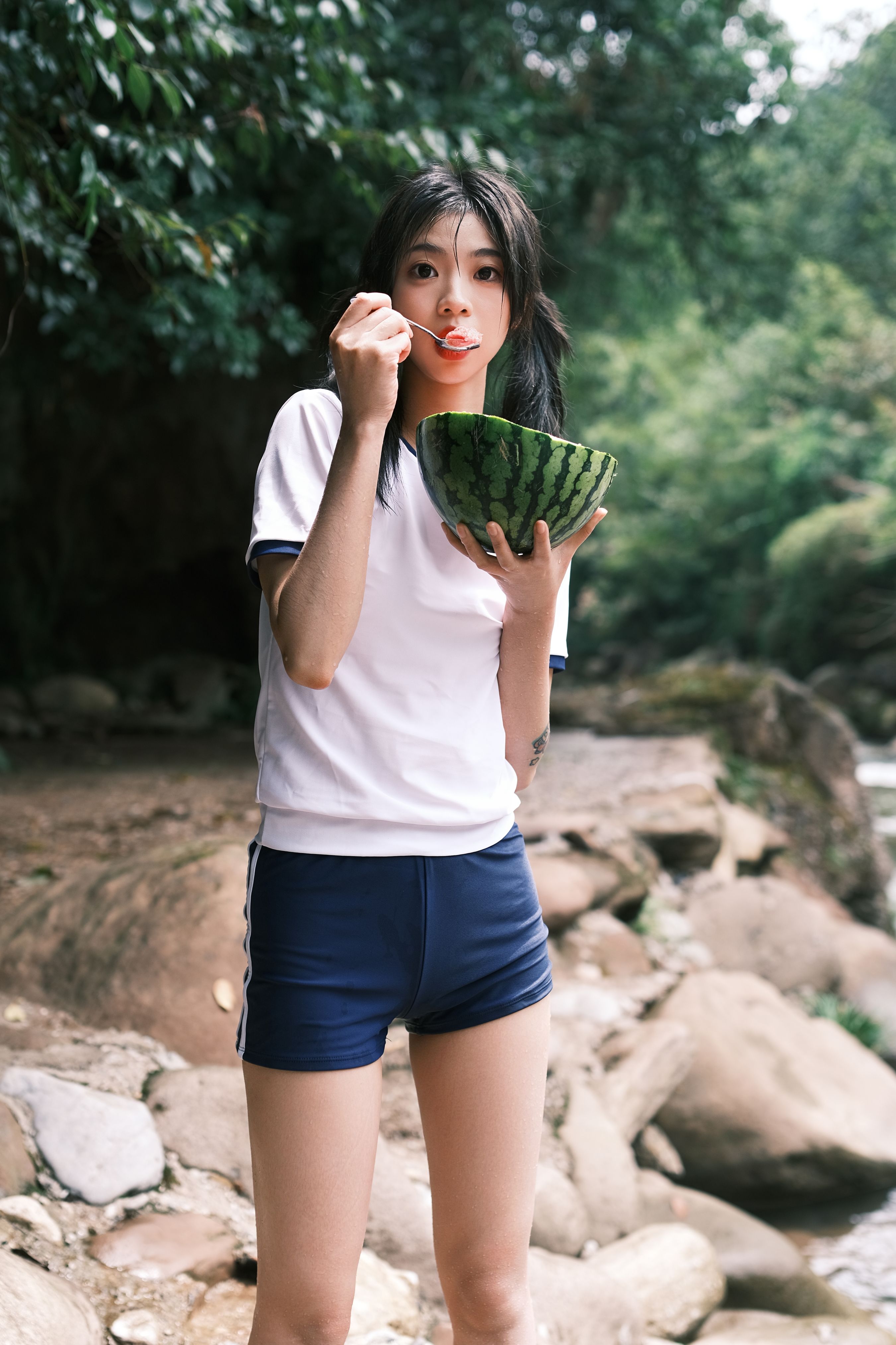 慢夏 夏天 小溪流水 水下摄影 写真集 少女