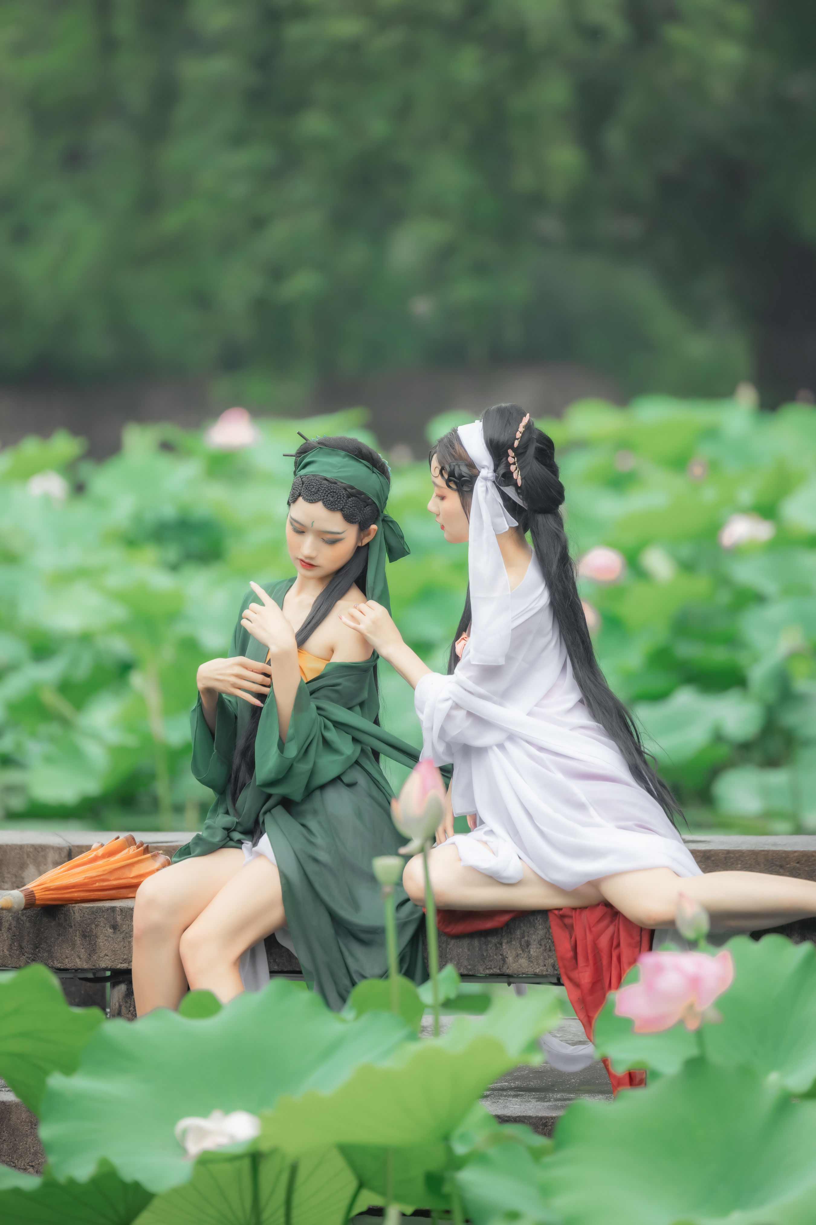 白蛇传奇 玄幻 Cosplay 仙气 荷花 花 精美