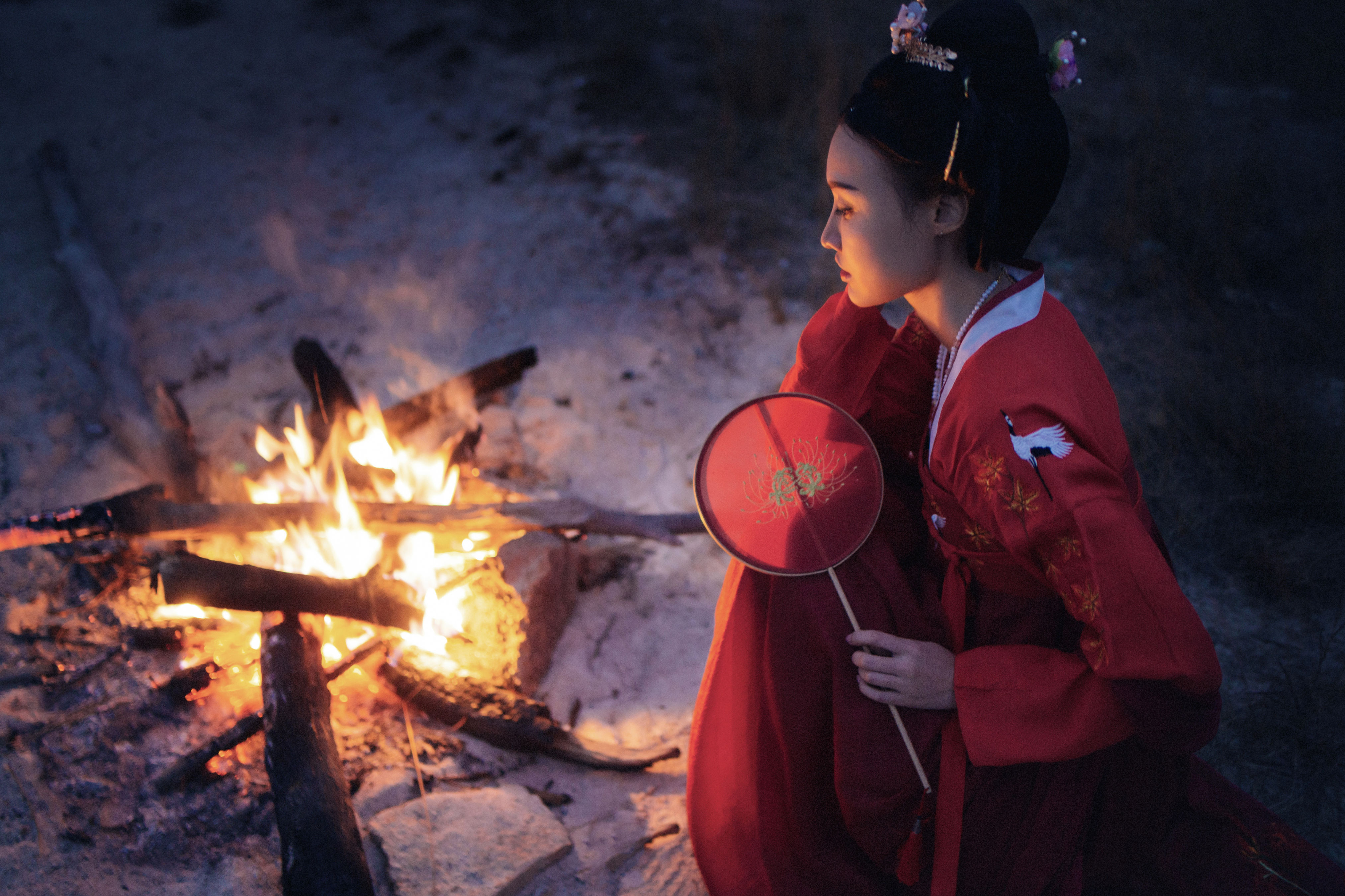 泠仙谣 禅意 夜景人像 古风