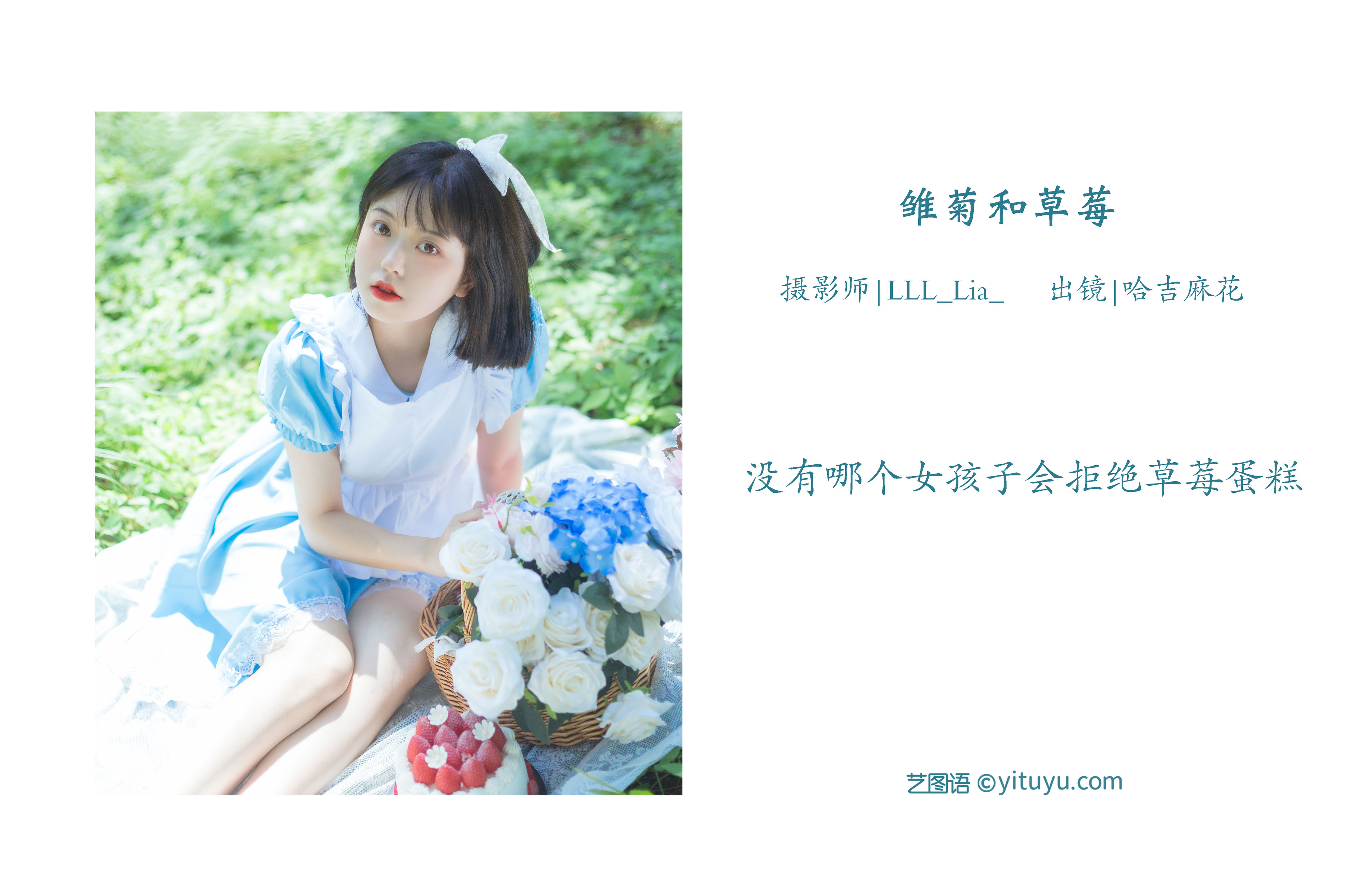 雏菊和草莓 小清新 少女 养眼