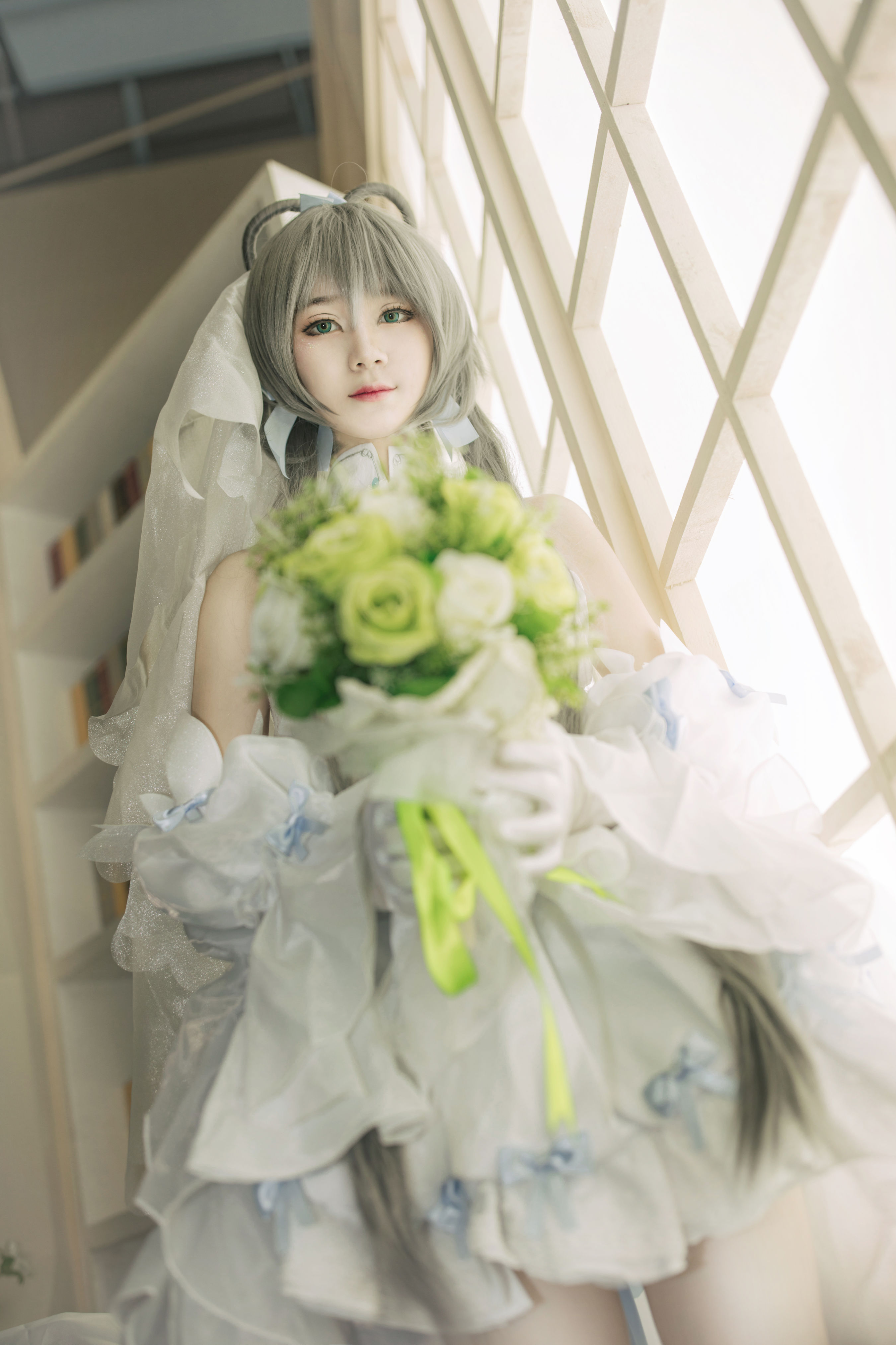 洛天依花嫁 Cosplay 少女