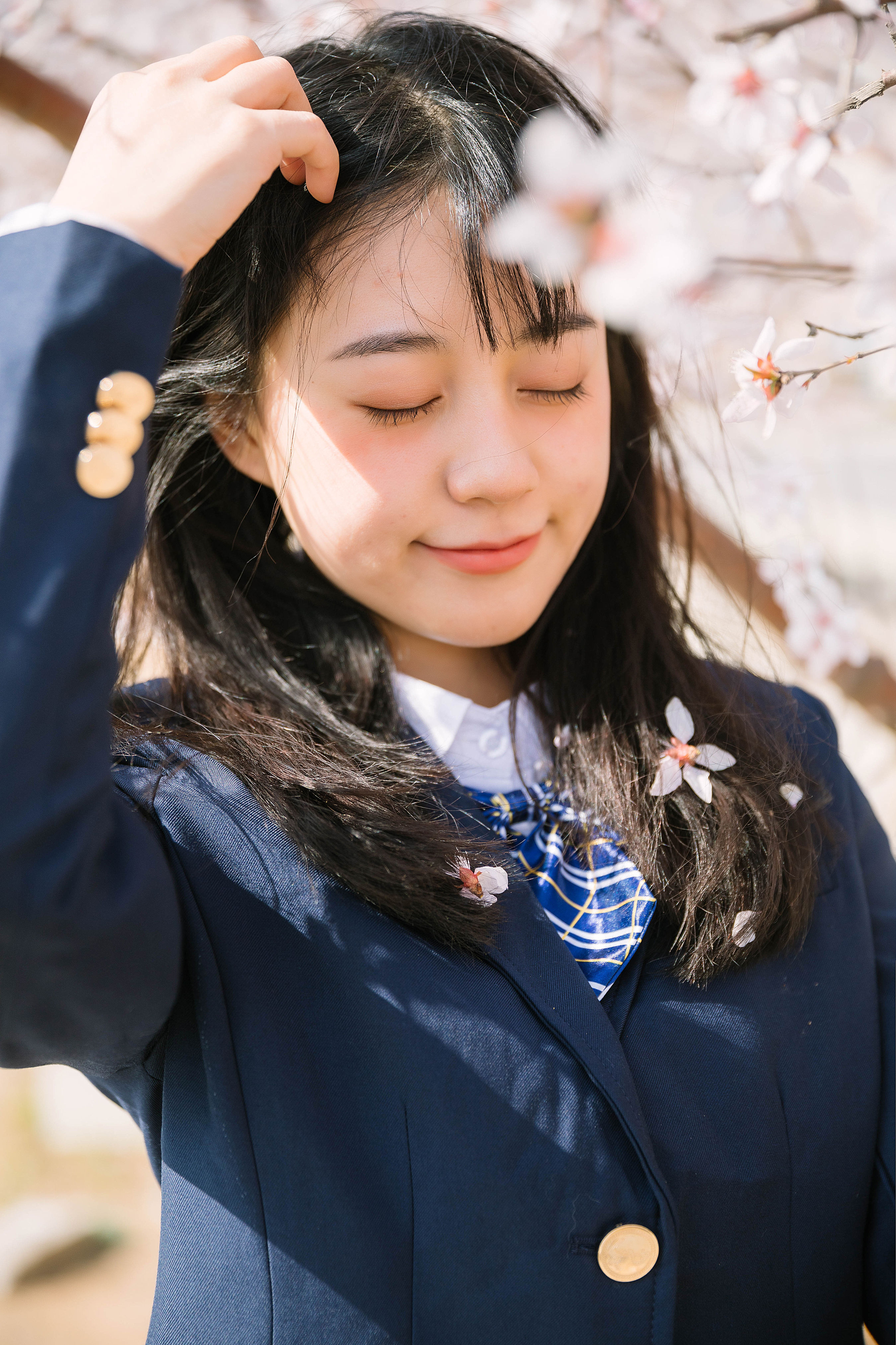 花季少女 少女 日系 樱花 学院风 花 优美