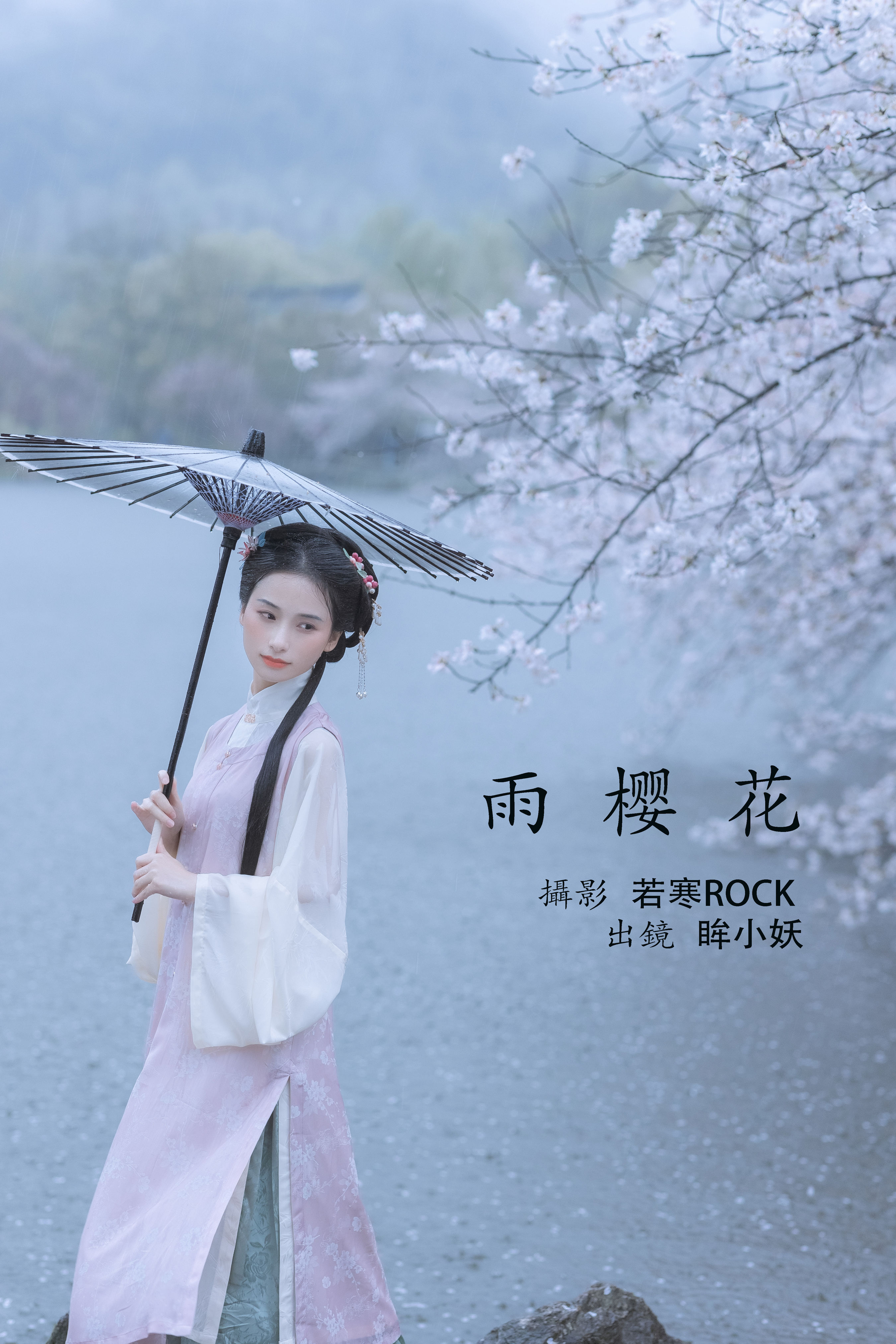 雨樱花 樱花 古风 唯美 下雨天 花