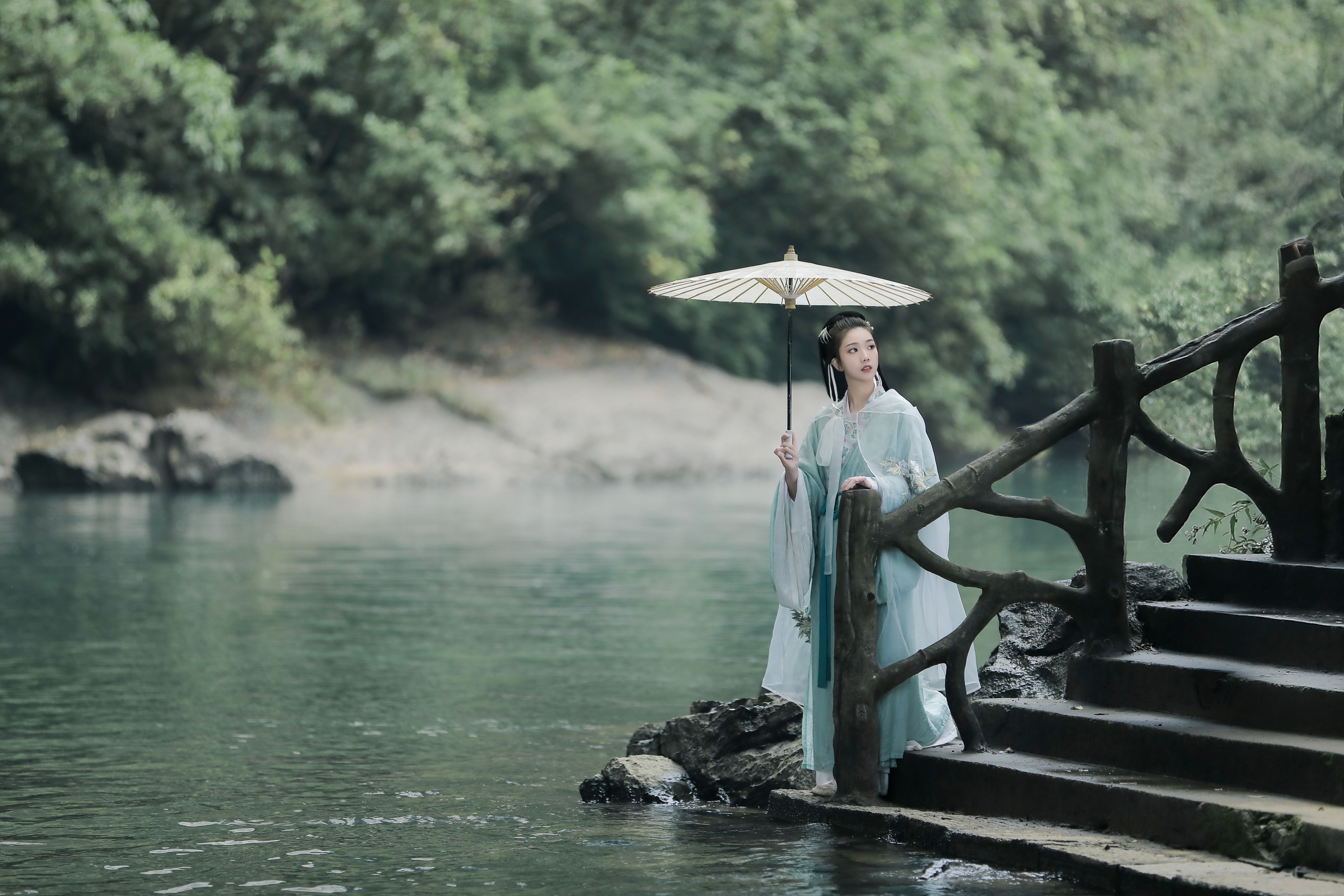 浮生若梦 小溪流水 古风 山林 意境 唯美 精美 艺术