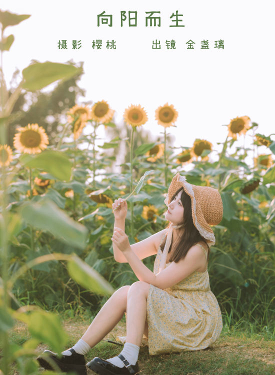 向阳⽽⽣ 小清新 唯美 向日葵 花 治愈系 女生