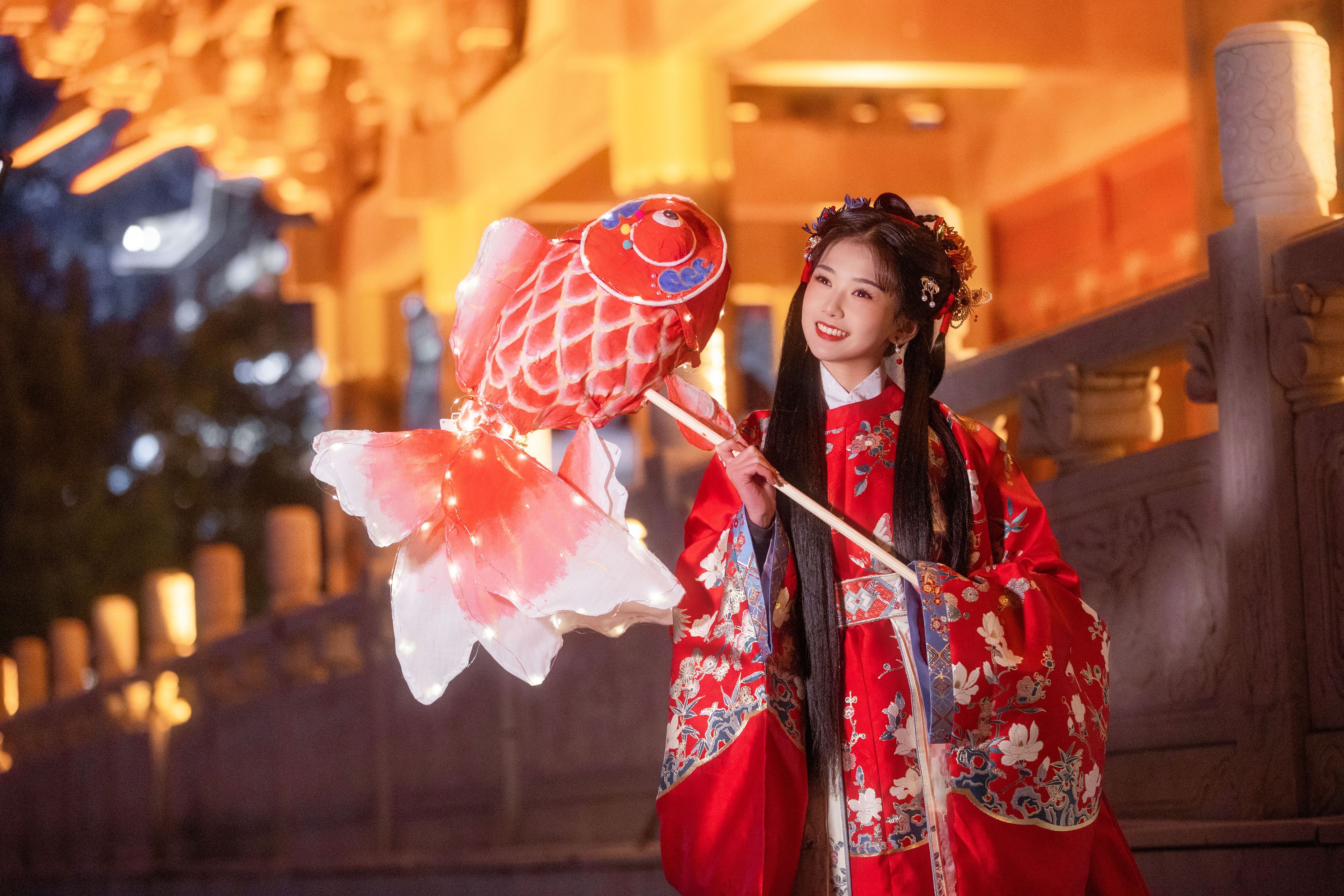 元日 优美 美好 古风 春节 少女