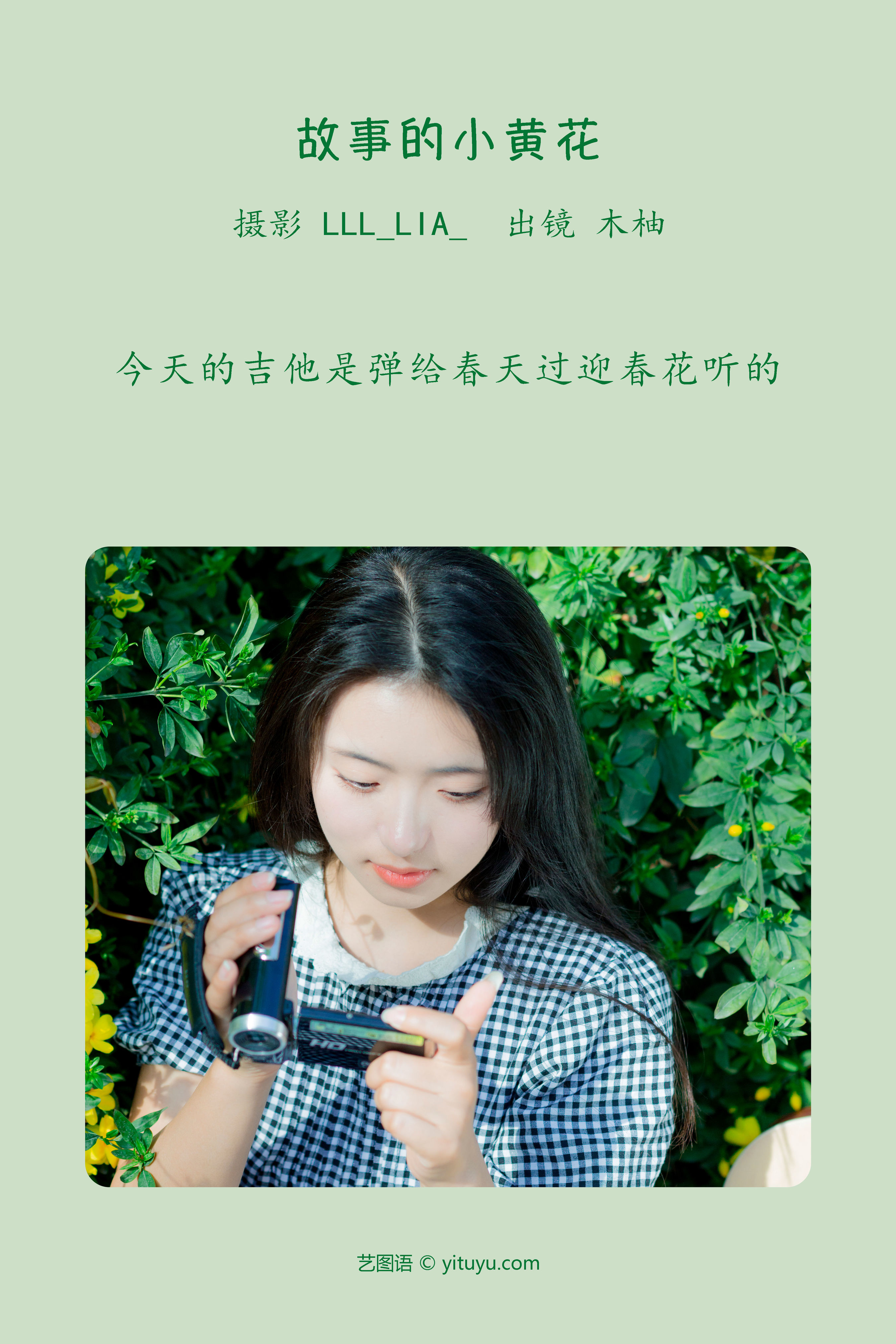 故事的小黄花 春天 花 唯美 青春 小清新 少女 树林