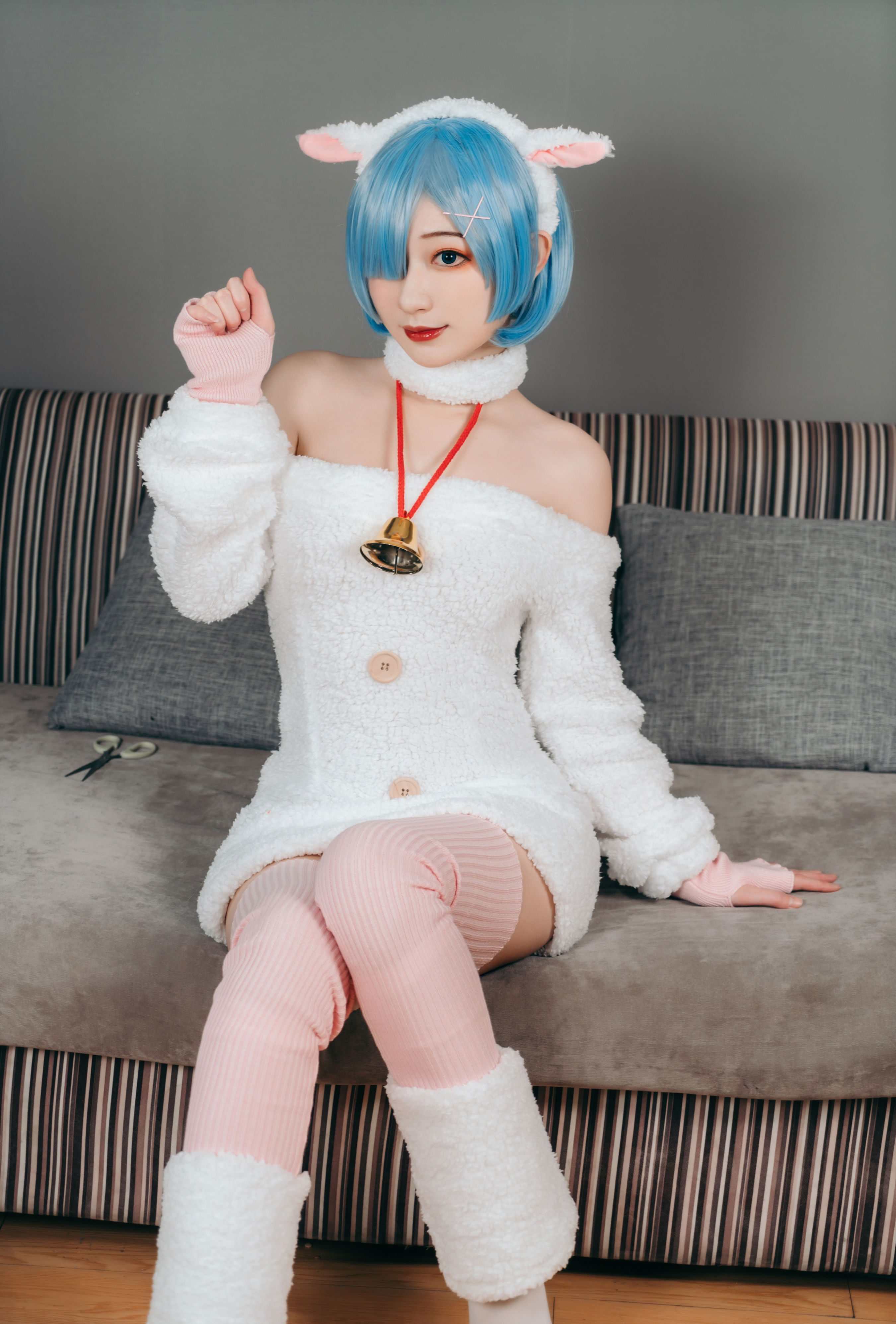 蕾姆小绵羊 Cosplay 二次元 妹子 可爱 写真