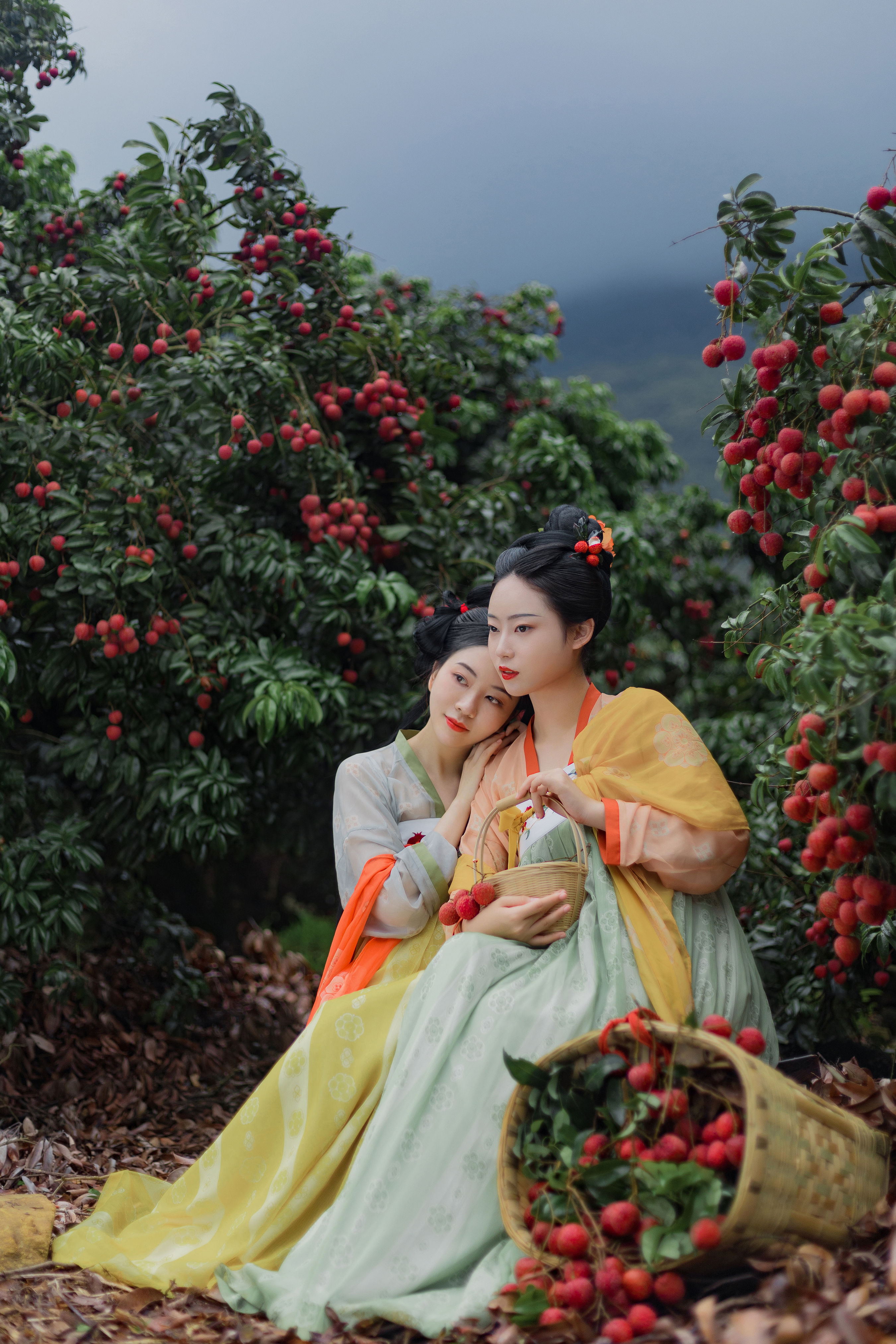 夏雨初晴 汉服 少女 古装 小仙女 花 小姐姐