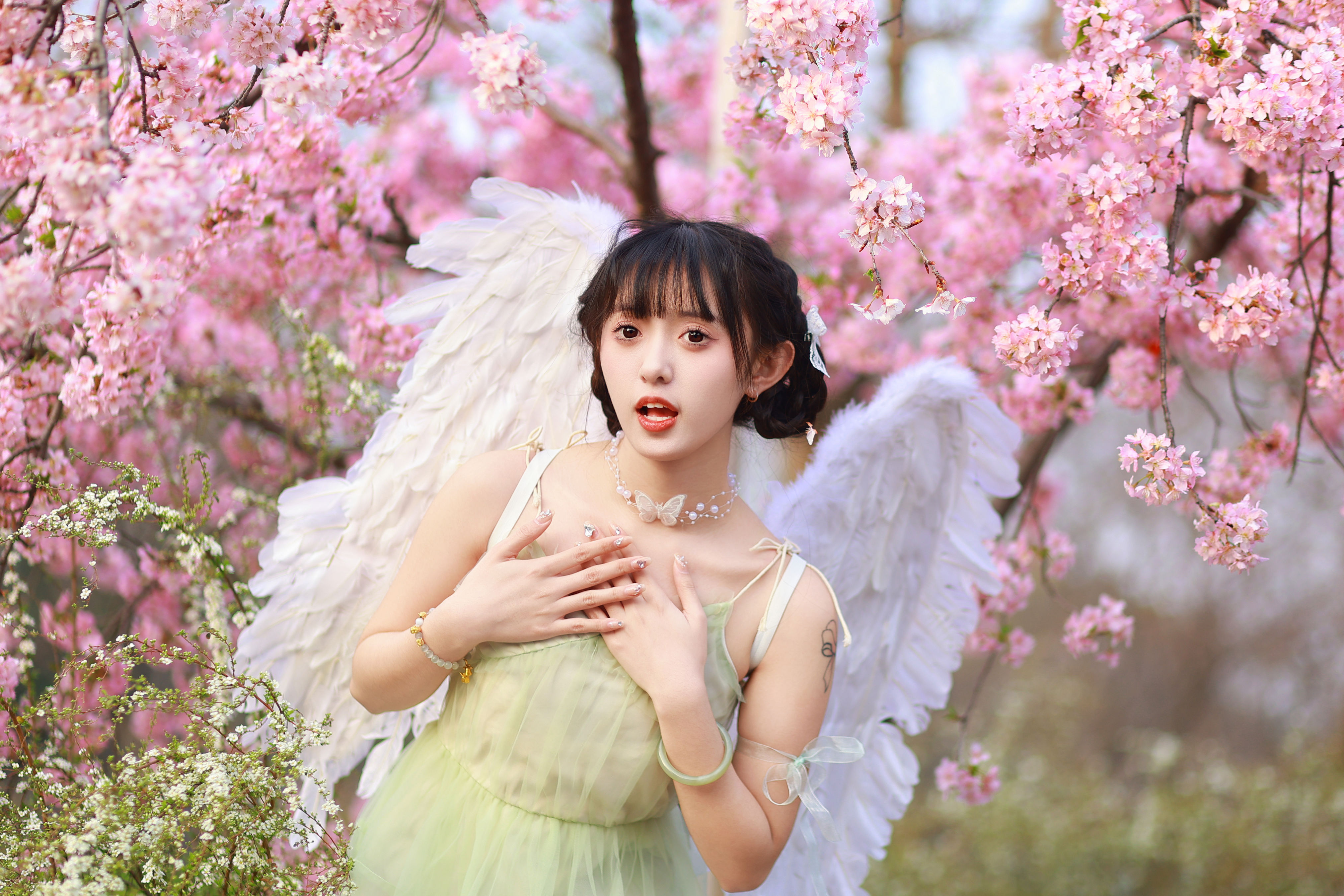 樱花日记 樱花 少女 花 写真 清纯 天使