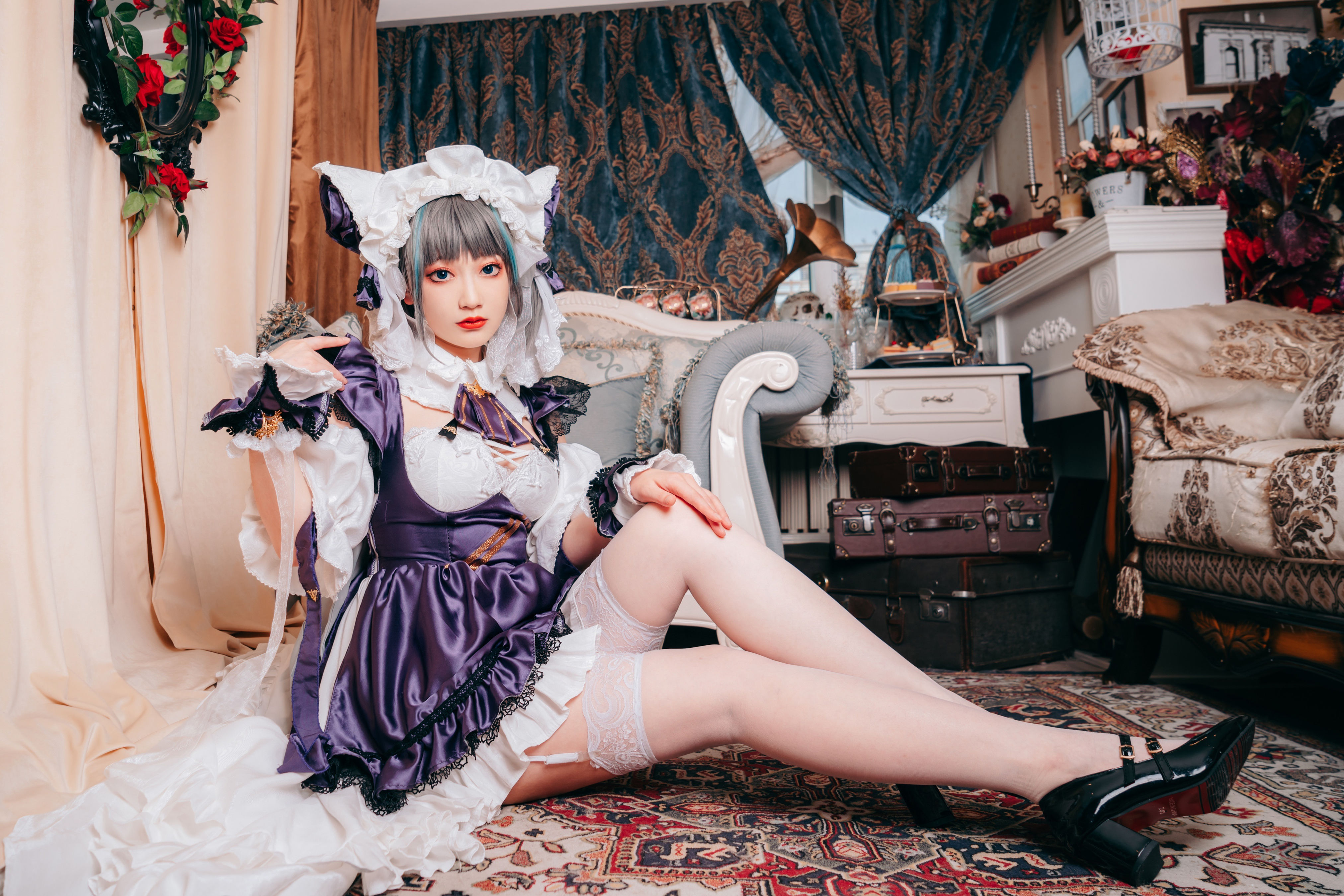 柴郡女仆 Cosplay 二次元 女仆 制服 美少女