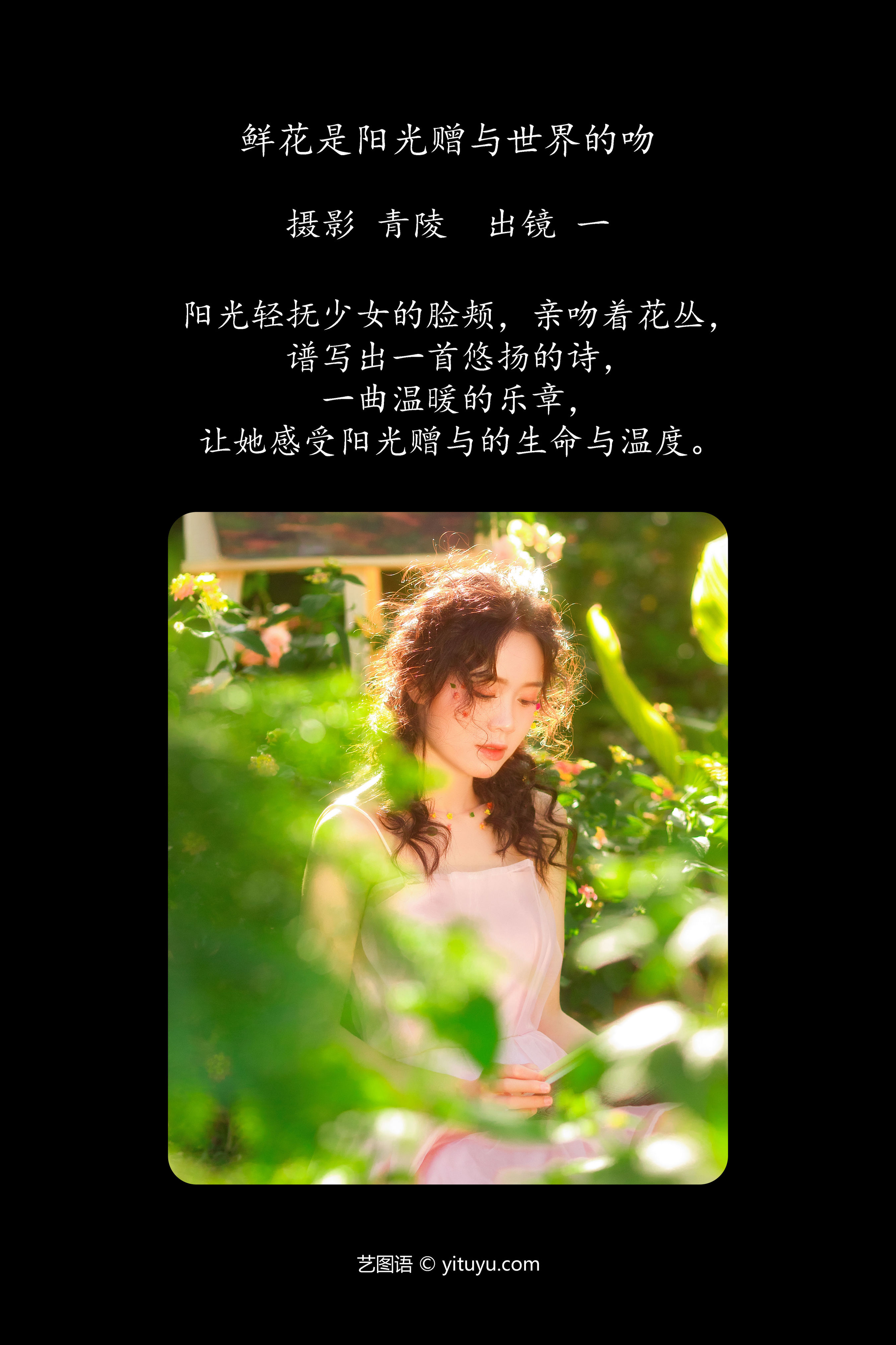 鲜花是阳光赠与世界的吻 绿色 小清新 精美 养眼 妹子