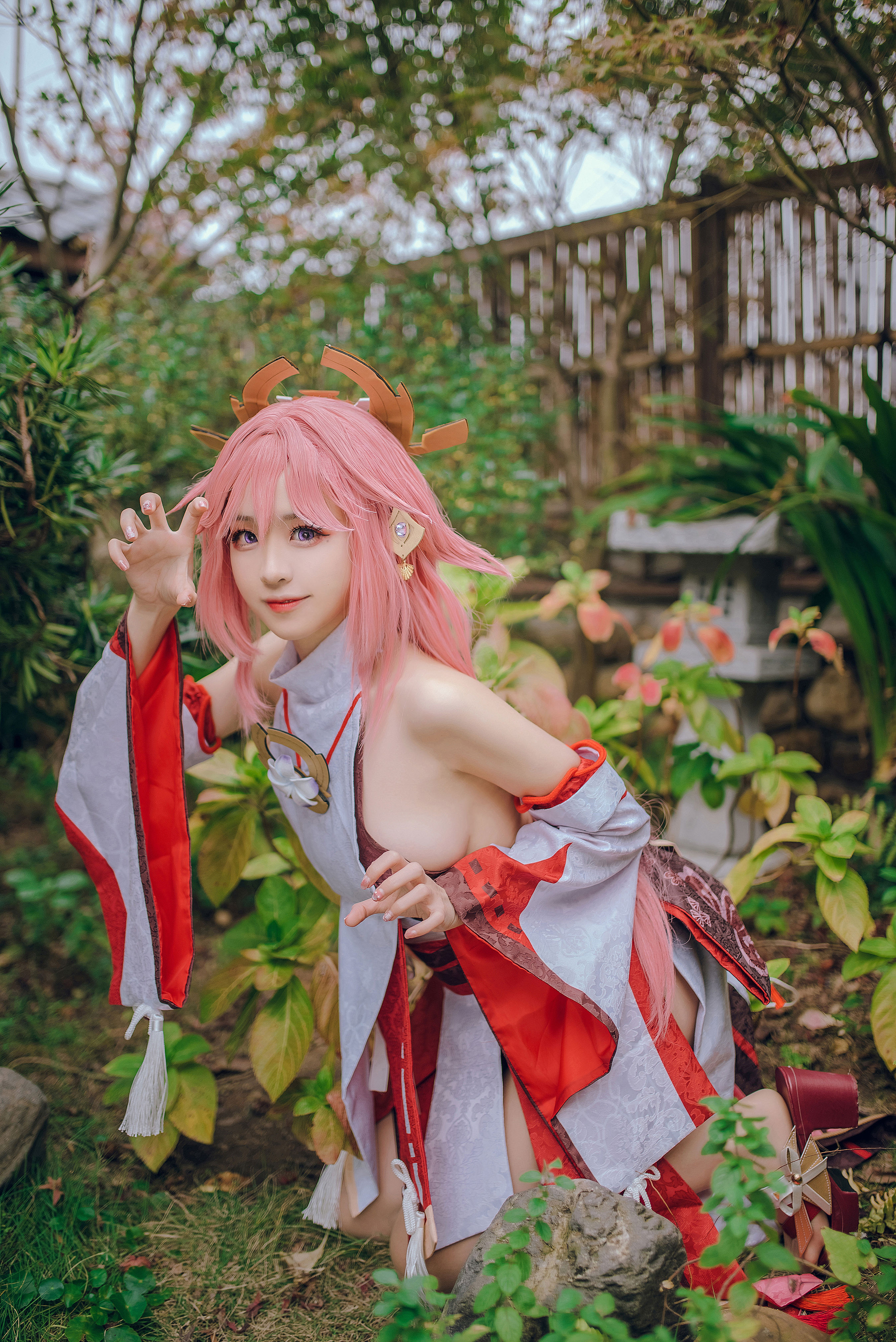 八重神子 Cosplay 美少女 妹子 写真 嫩模