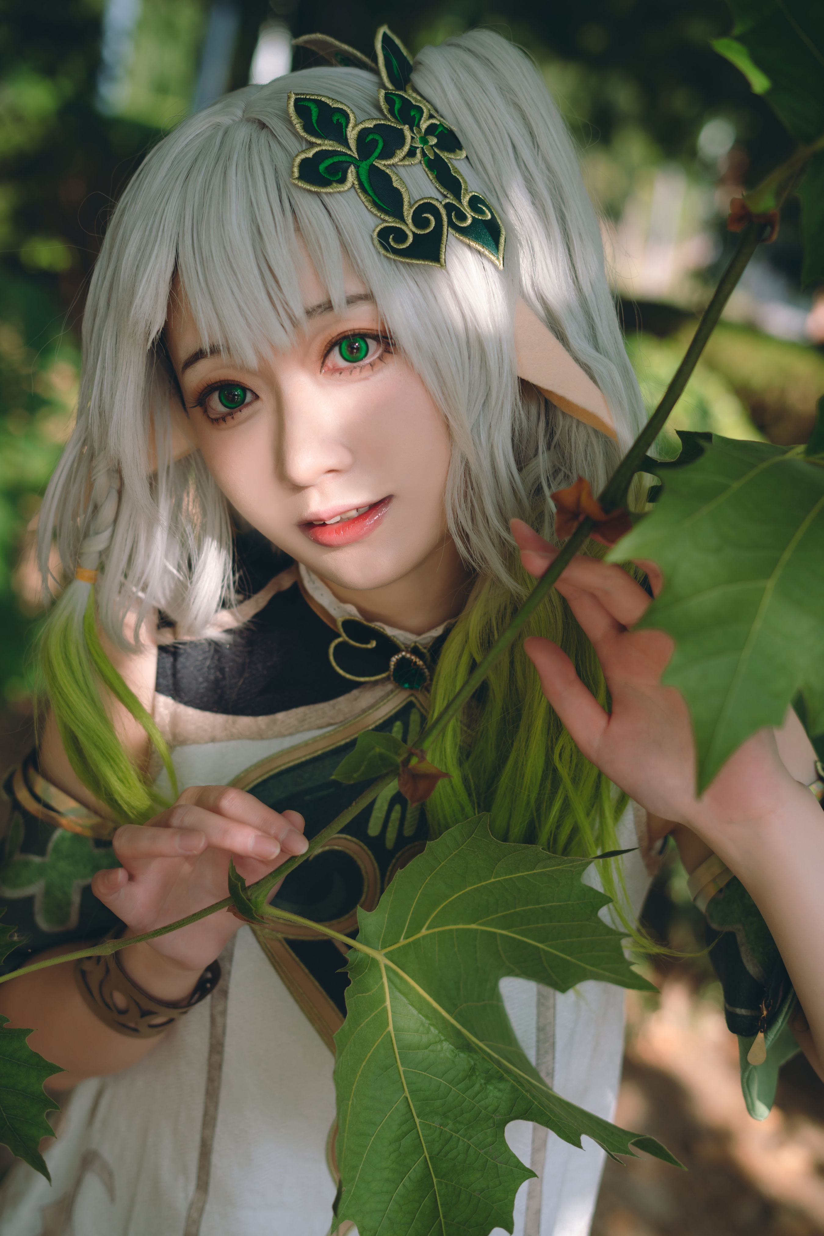 可爱的草神 Cosplay 可爱 萝莉 嫩模 精灵