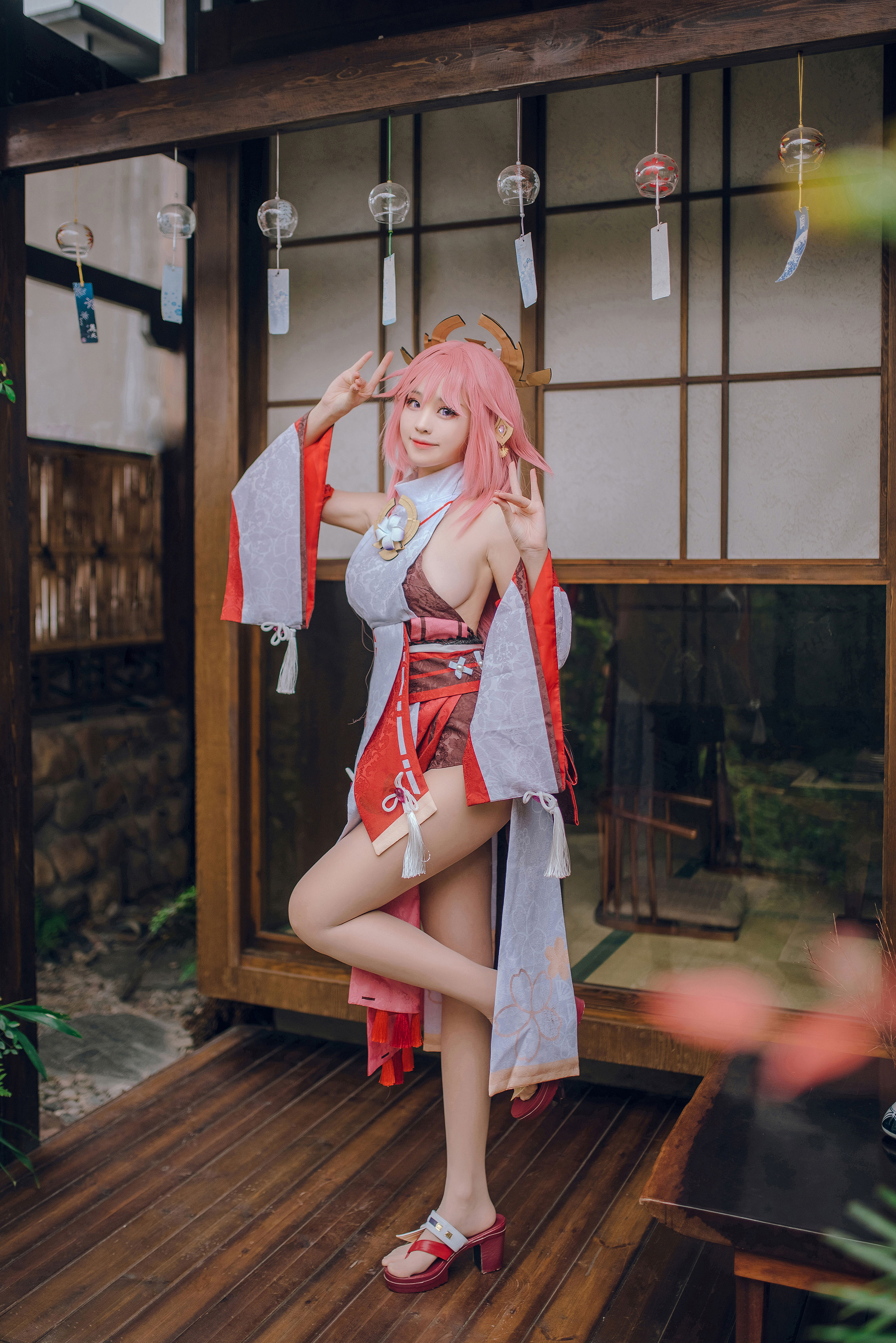 八重神子 Cosplay 美少女 妹子 写真 嫩模