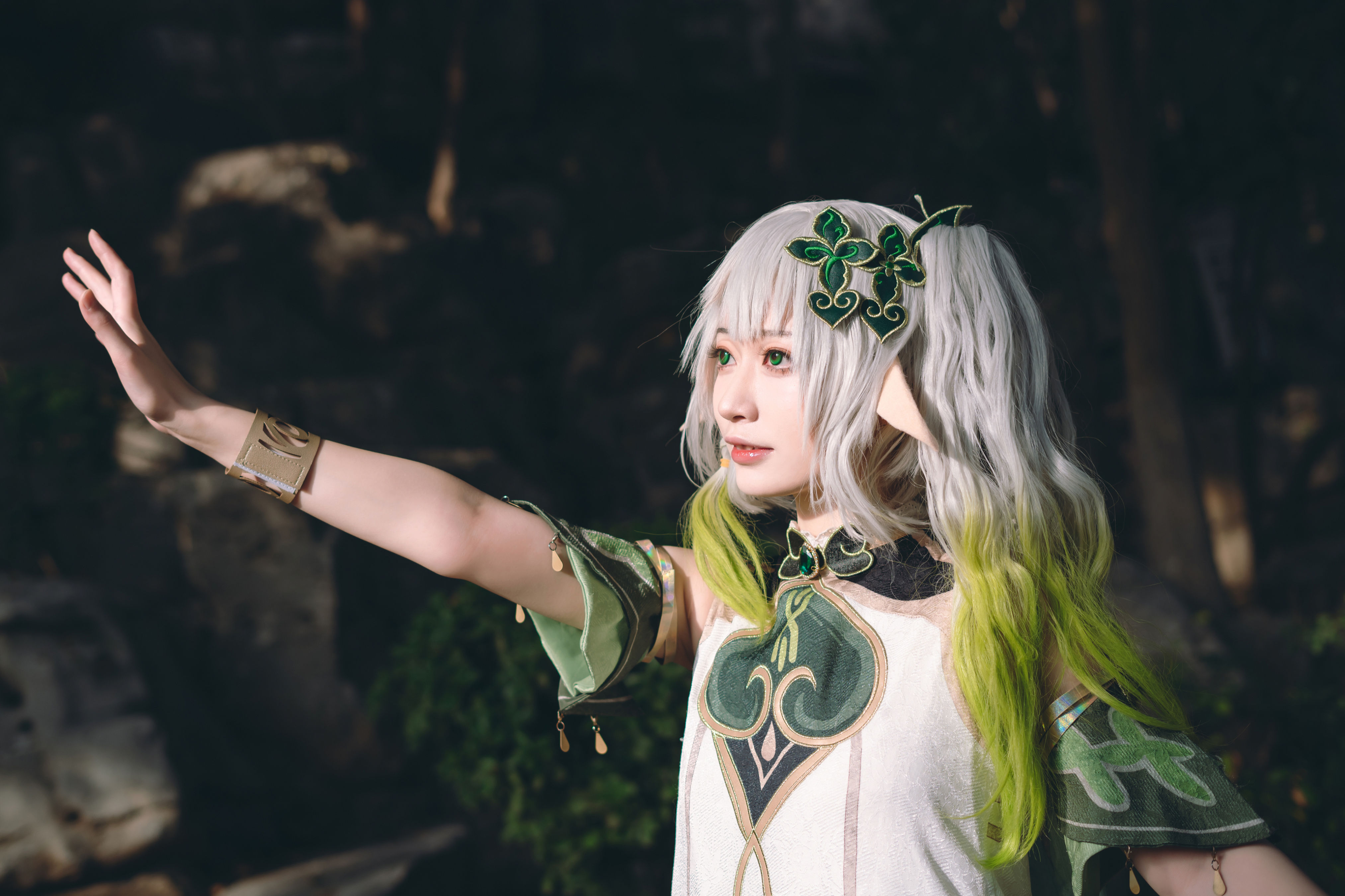 可爱的草神 Cosplay 可爱 萝莉 嫩模 精灵