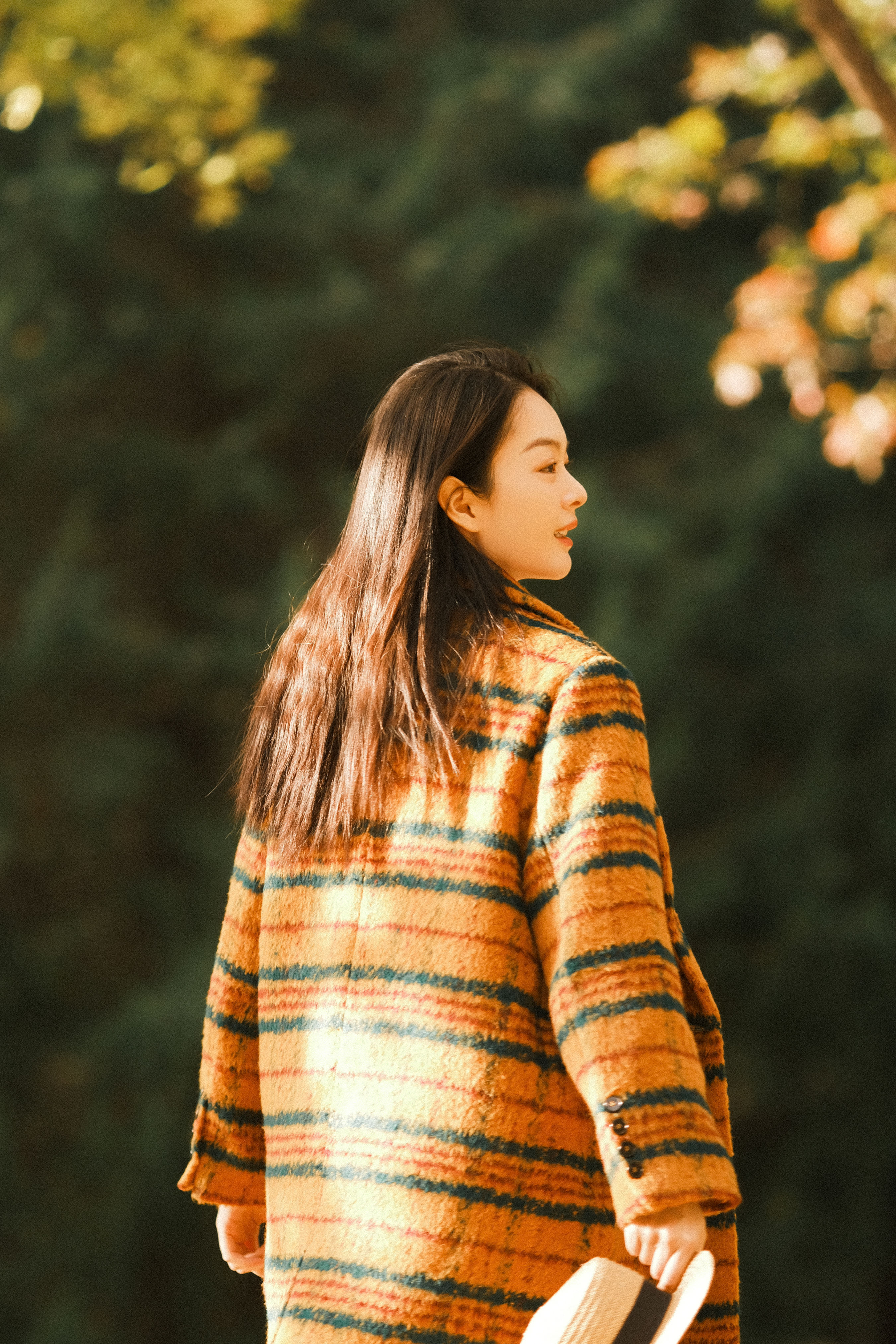 秋日上映 秋天 色彩 妹子 女神 优美