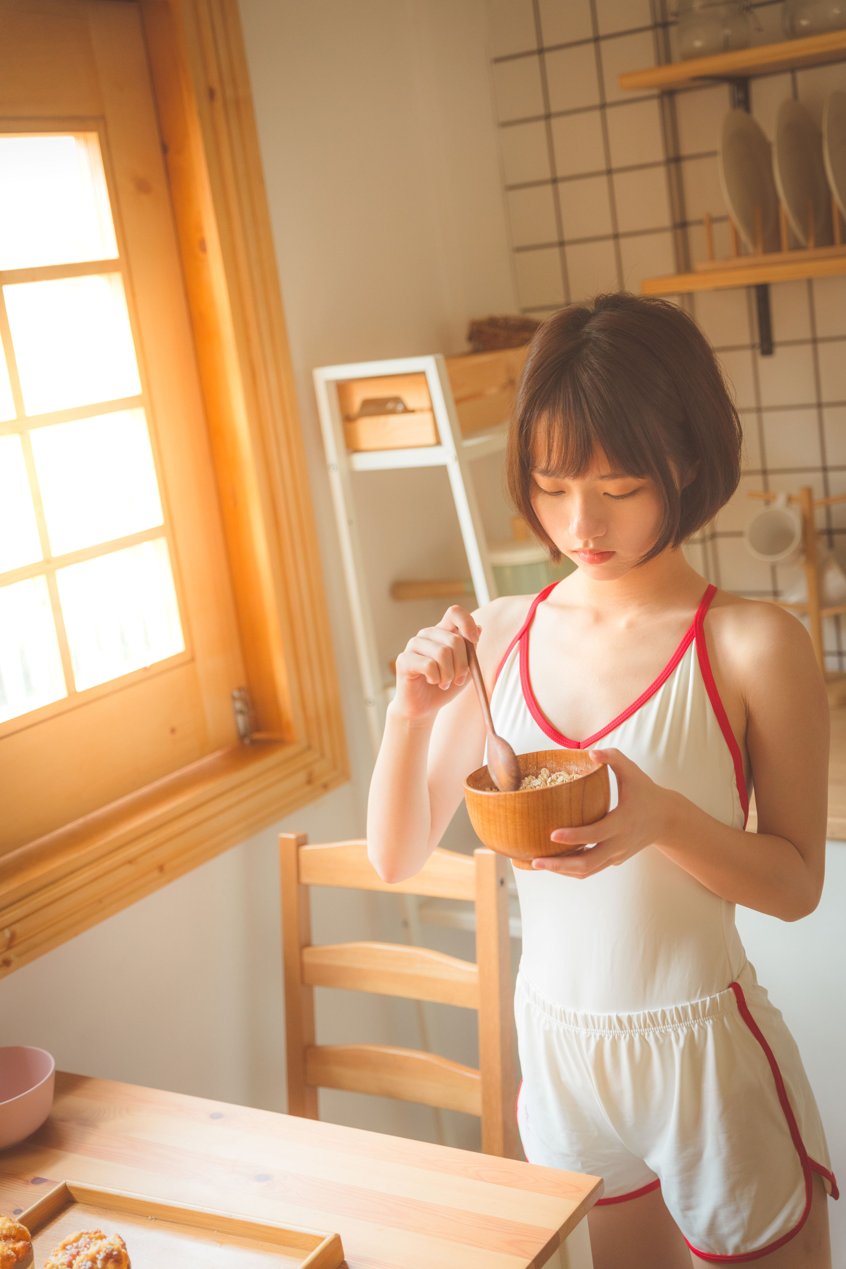 萌妹子的居家日常 妹子 写真 纯欲 私房照 萌女